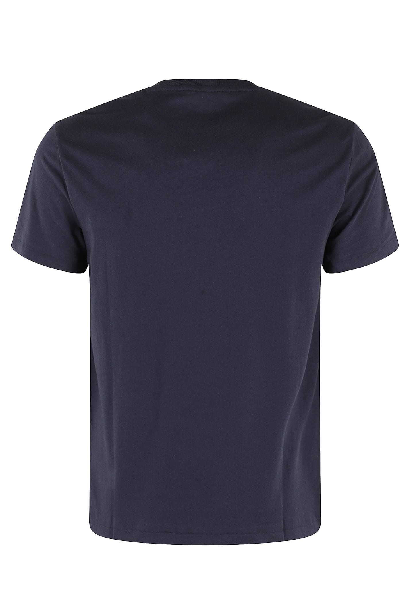 Polo Ralph Lauren Blue Crewneck T-shirt With Pony Embroidery On The Front In Blue