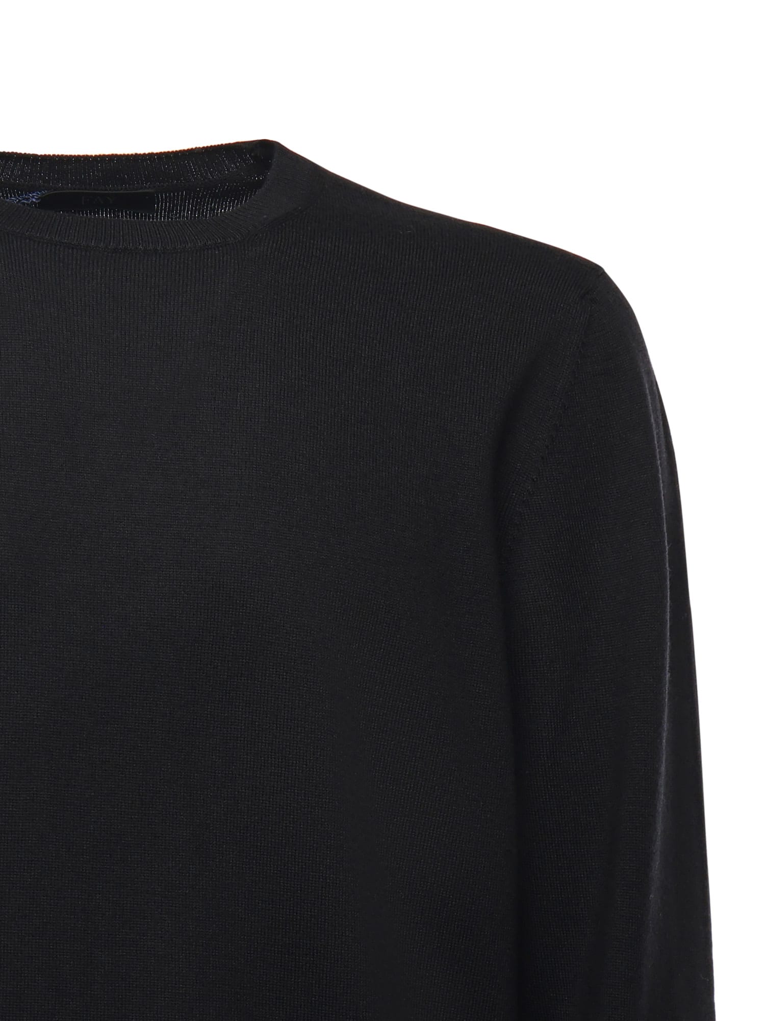 Fay Wool Sweater In Black