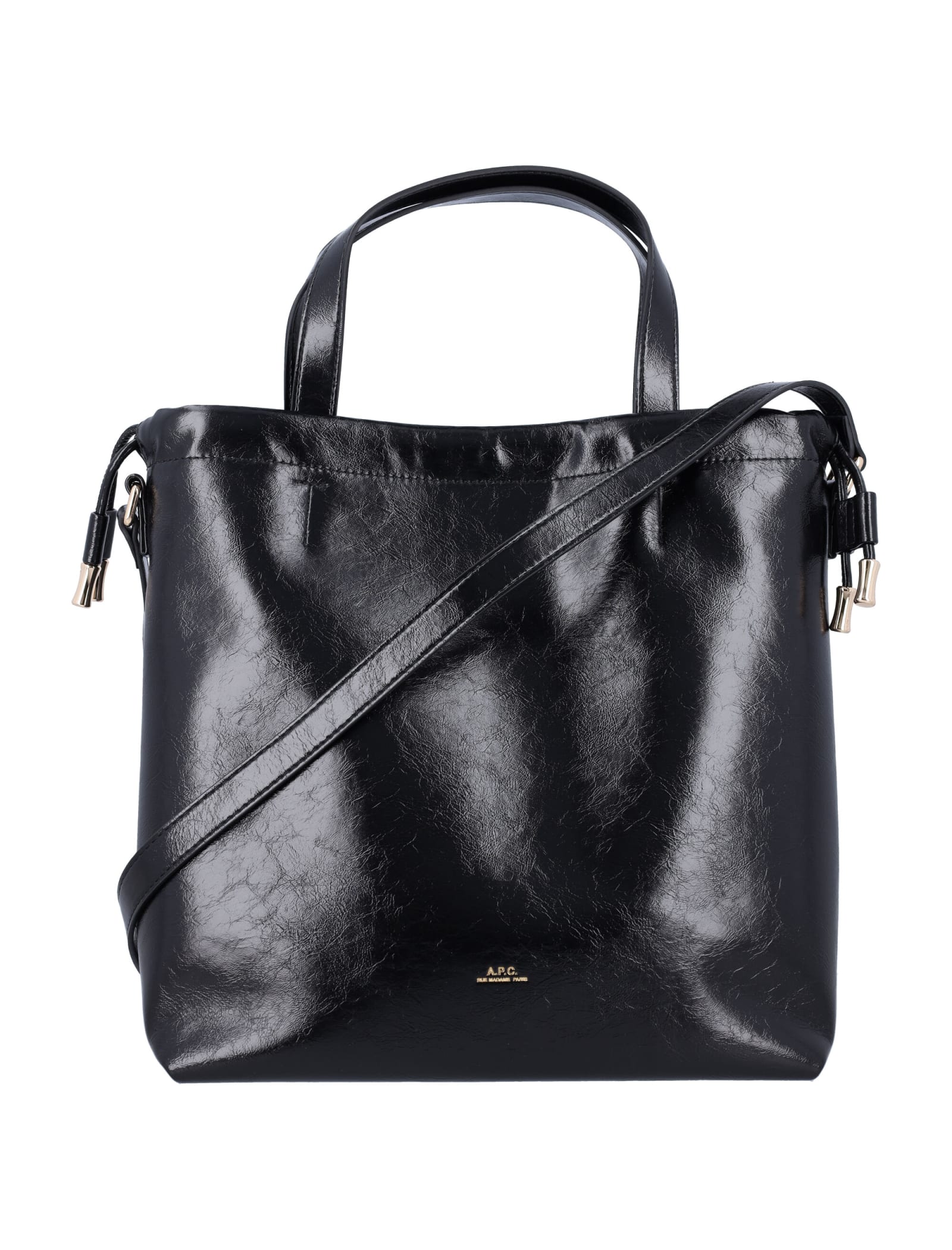 Shop Apc Ninon Shopping Bag In Black