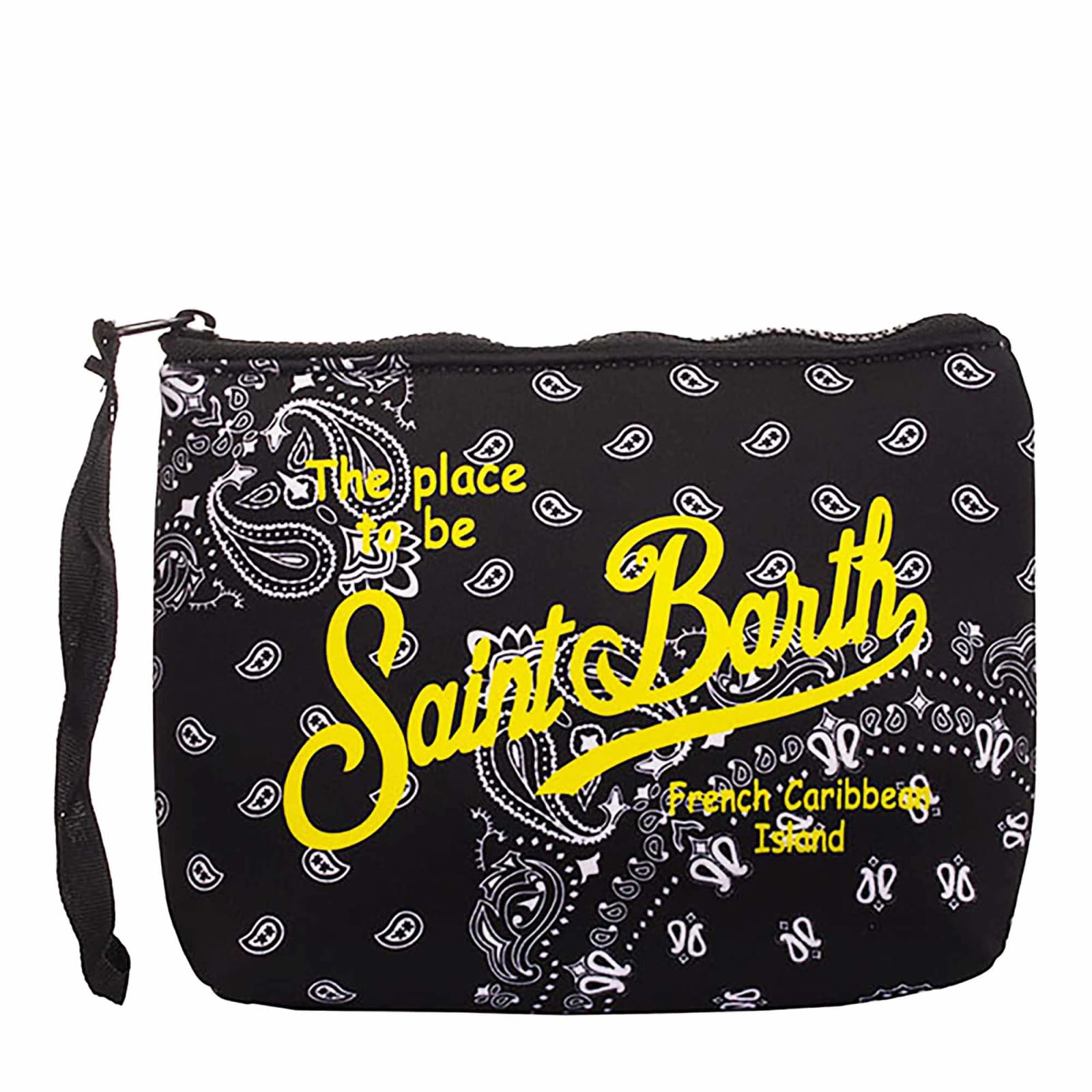 Mc2 Saint Barth Scuba Pochette Black Bandana Print ModeSens