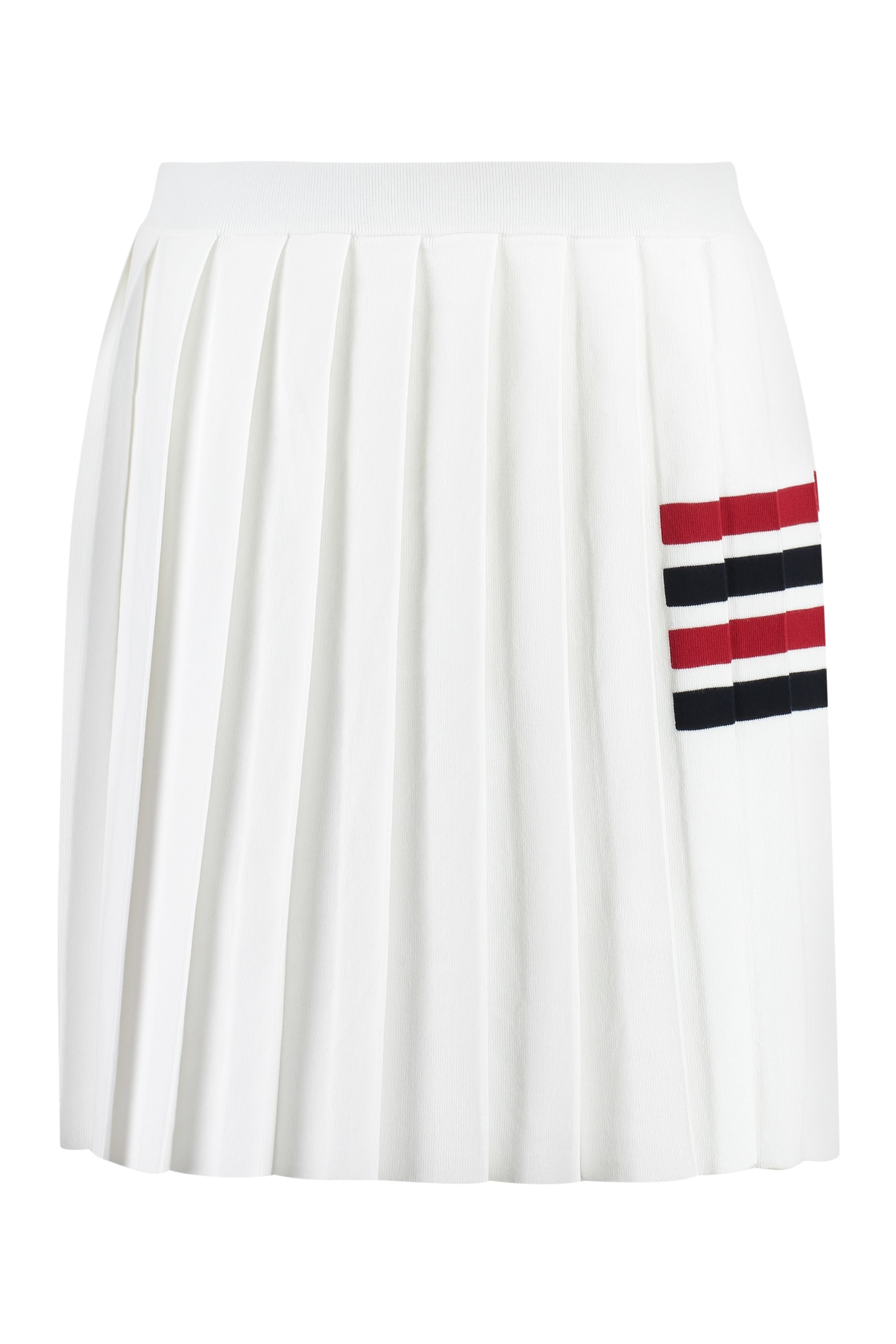 THOM BROWNE PLEATED KNITTED SKIRT