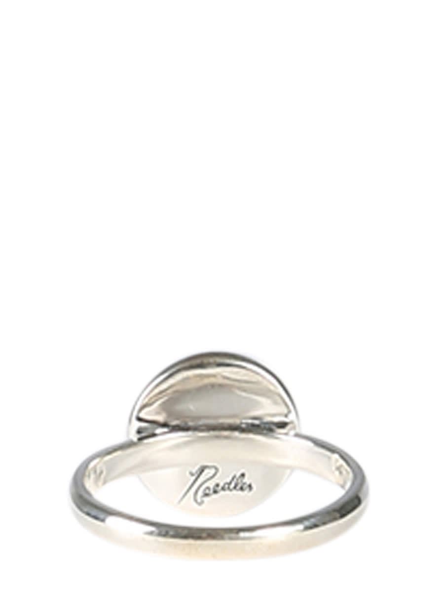 Shop Needles Peace Ring In Silver
