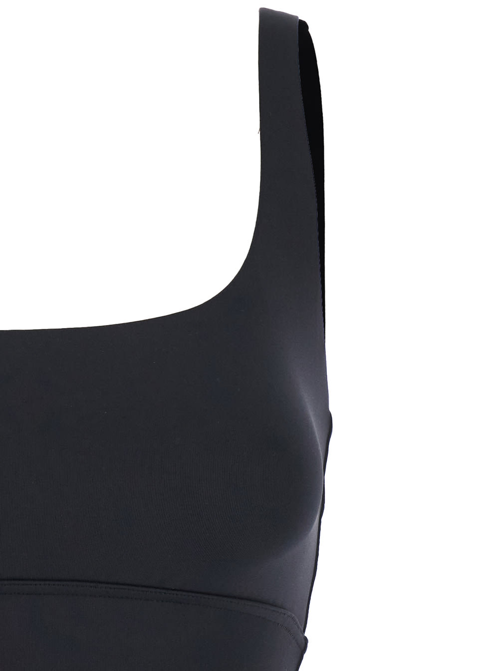 Eres 'arnaque' Black Swimsuit With Front And Rear Square Neck
