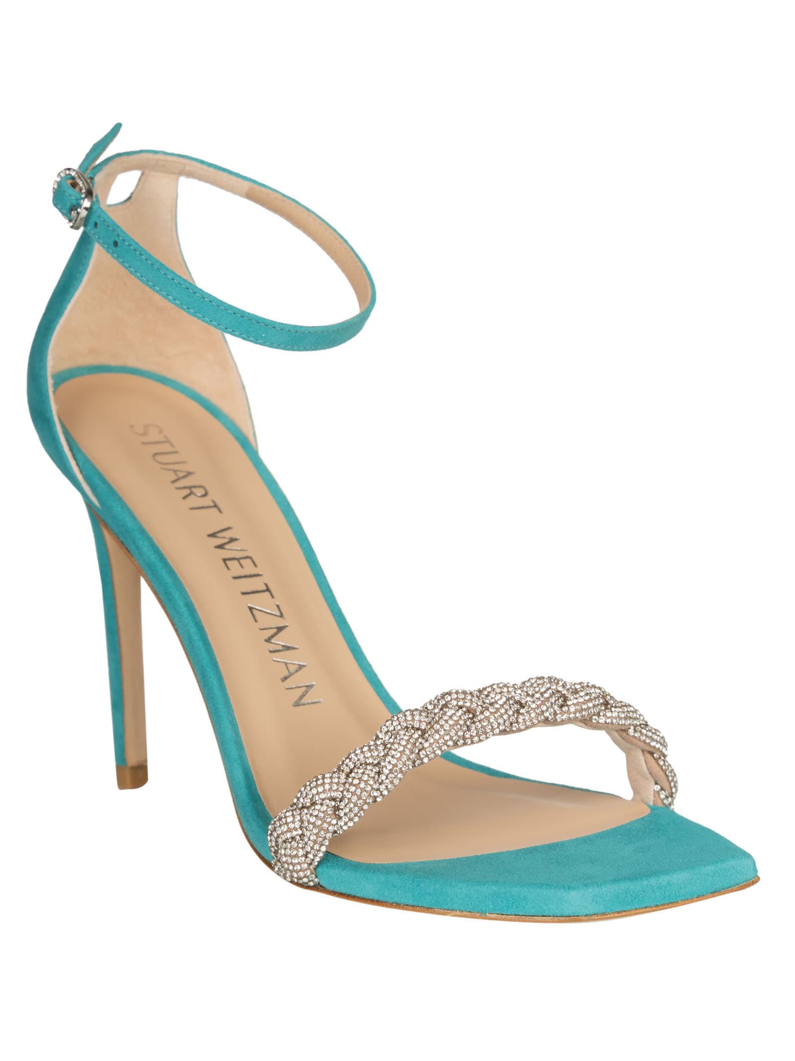 Shop Stuart Weitzman Nudist Curve Sandals In Capri