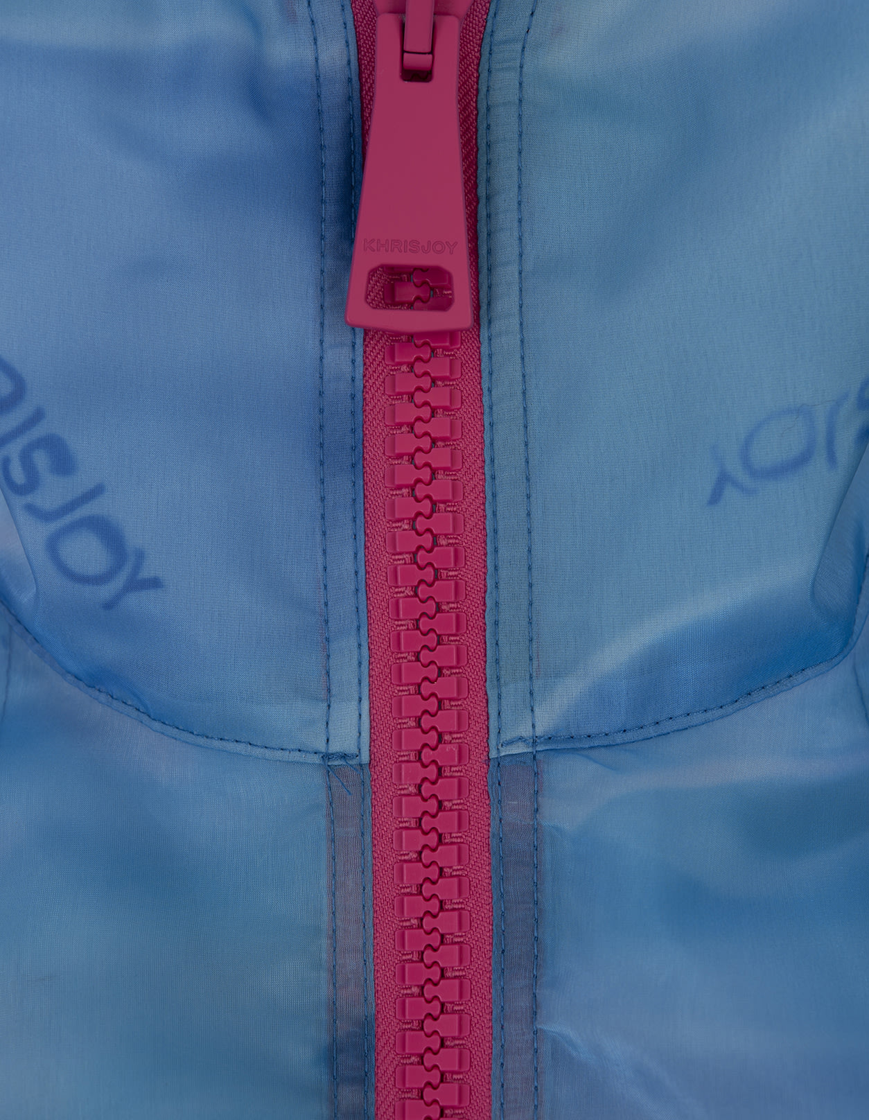 Khrisjoy Air Moon Windbreaker Jacket In Tropical Breeze In Gnawed Blue