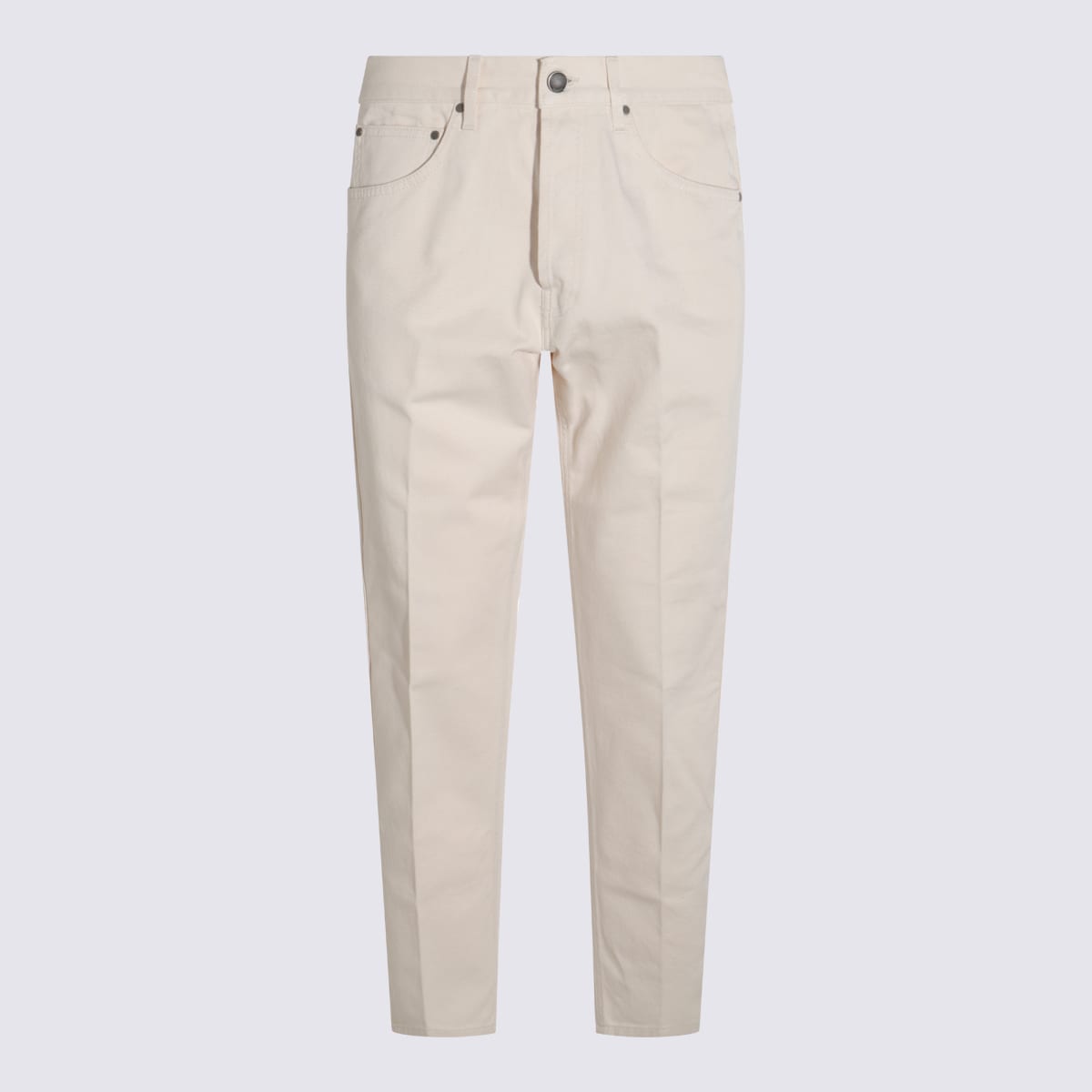 Lardini Button-fly Cotton Jeans In Neutral