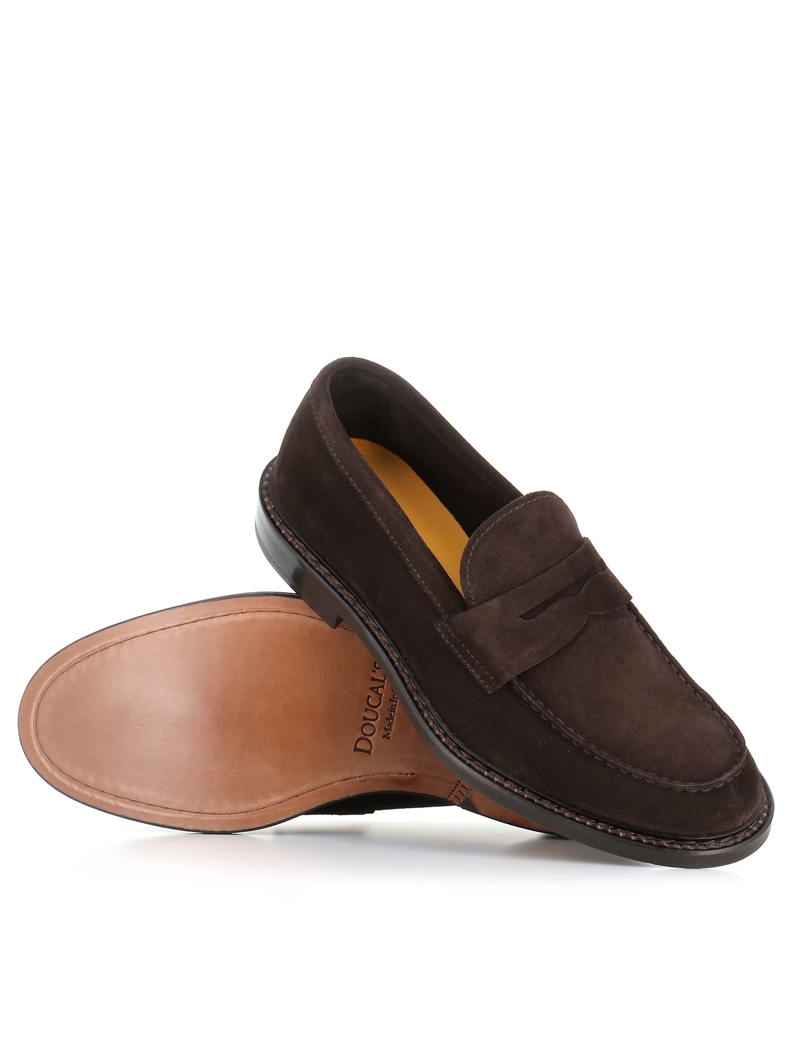 Doucal's Commander Dark Brown Loafer In Brown