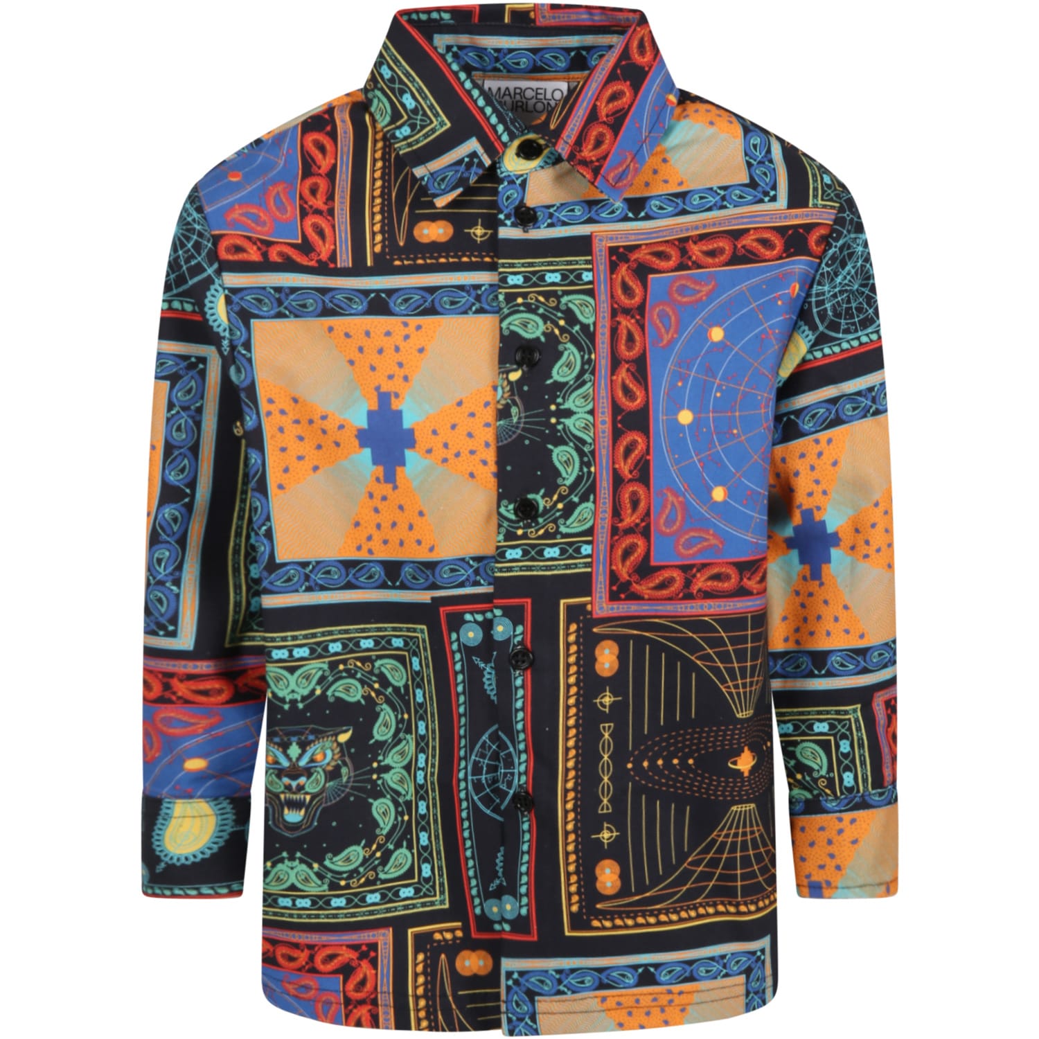 Marcelo Burlon Multicolor Shirt For Boy With Print