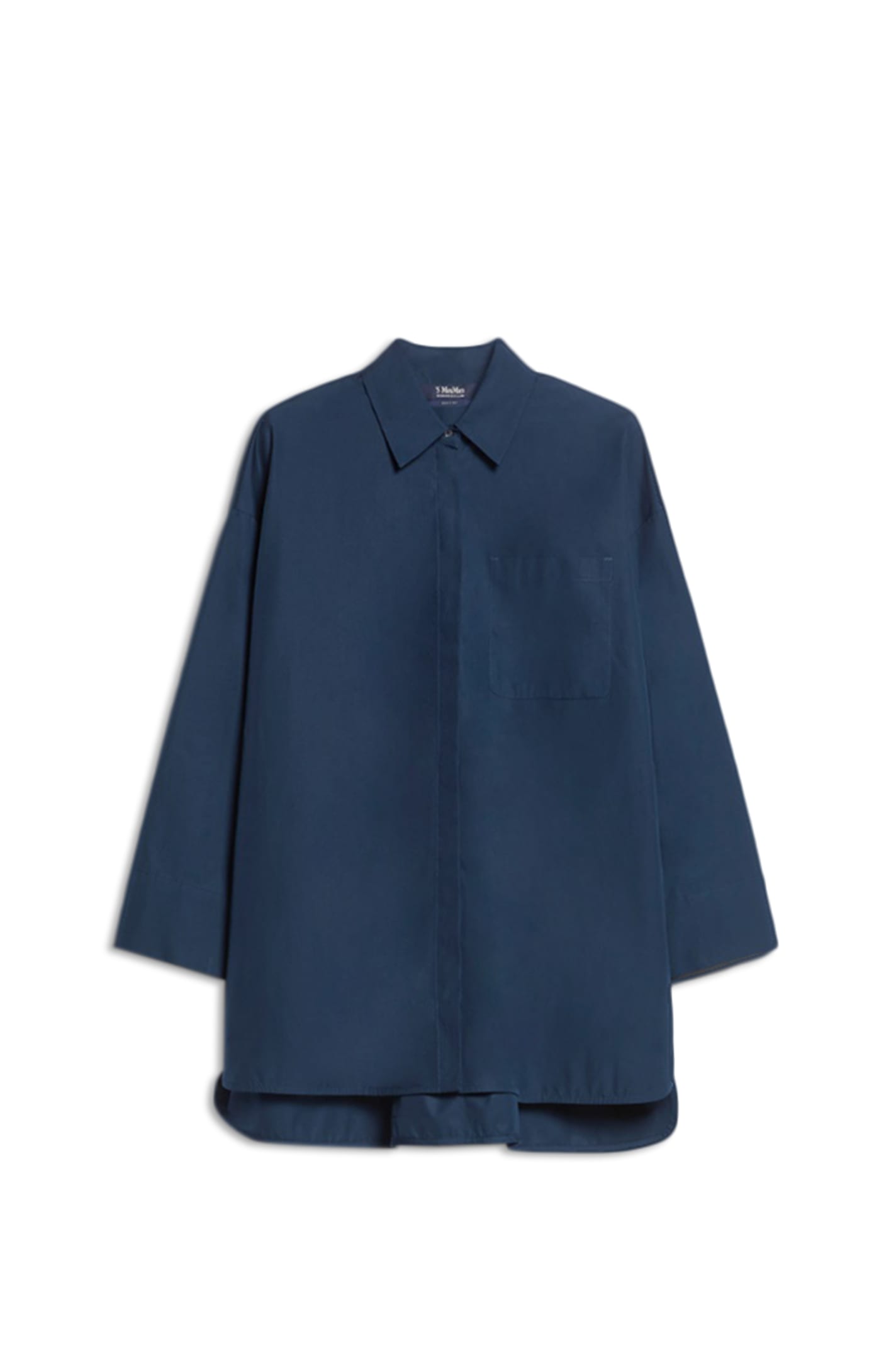 Shop 's Max Mara Cobalto Shirt In Blu Notte