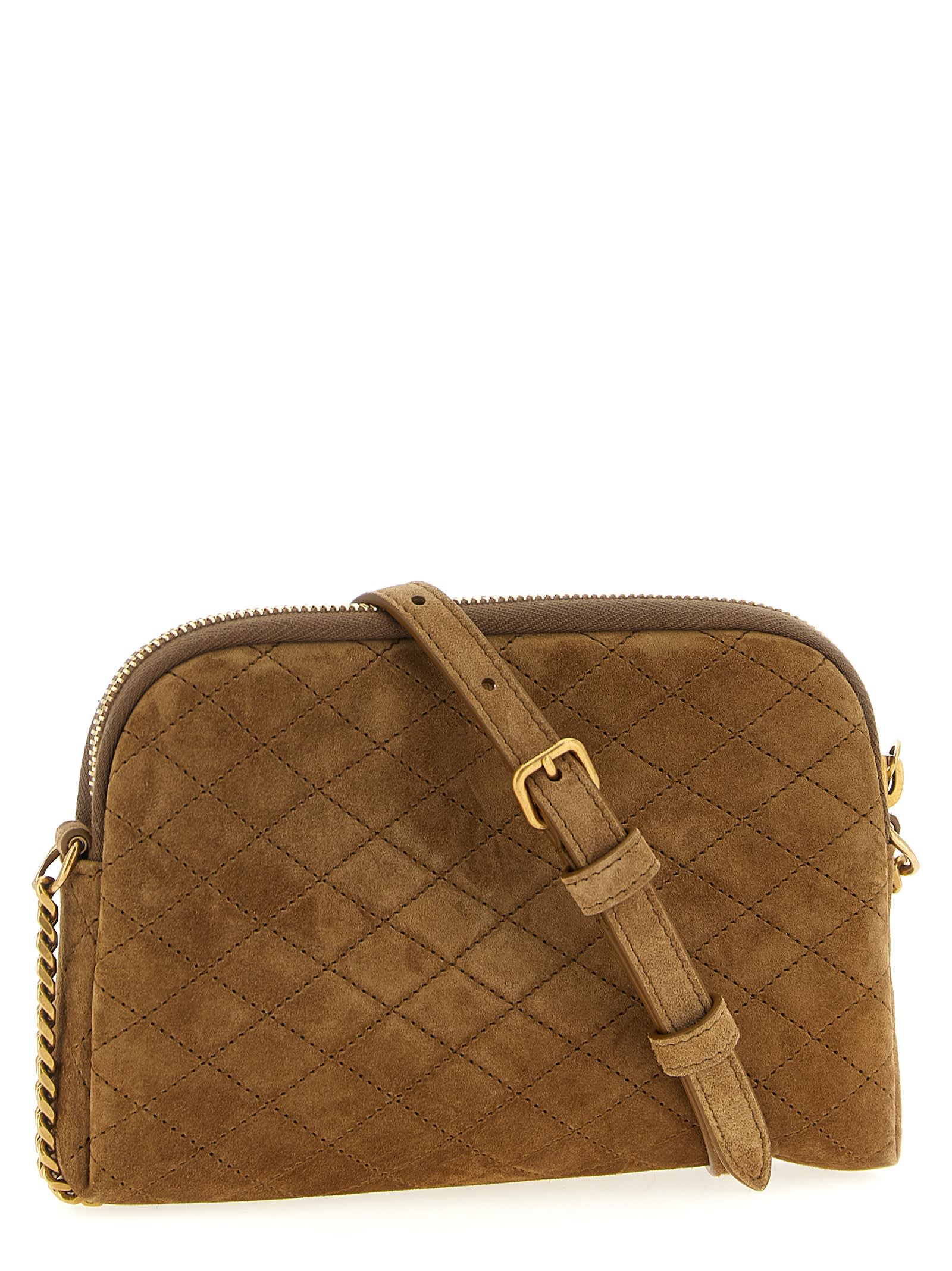 Saint Laurent Gaby Crossbody Bag In Brown