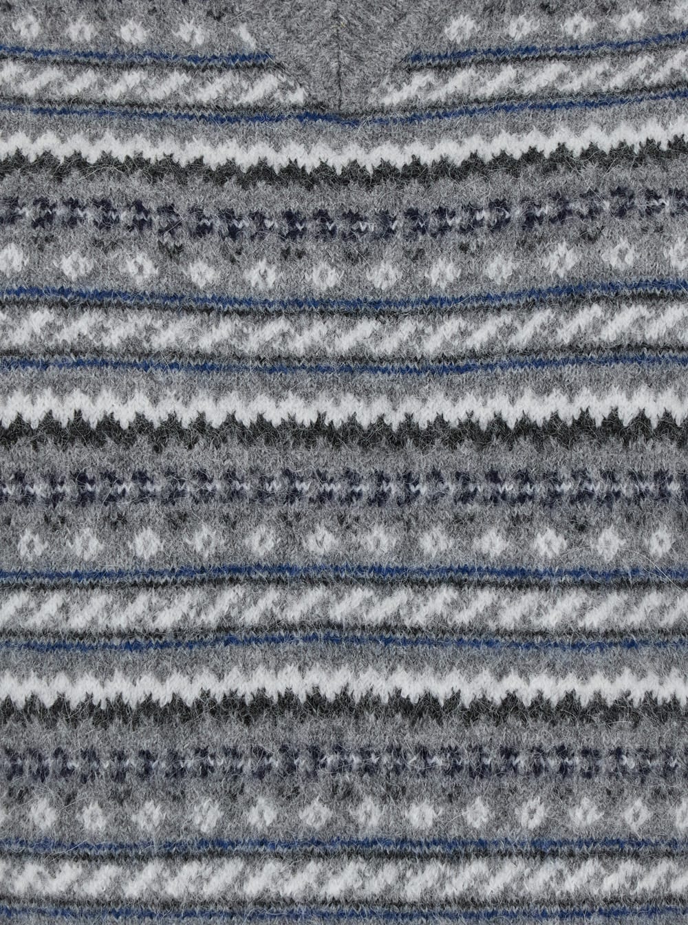 Dunst Grey Sleeveless Vest With V Neck And All-over Striped Motif In Wool Blend Woman In Grey