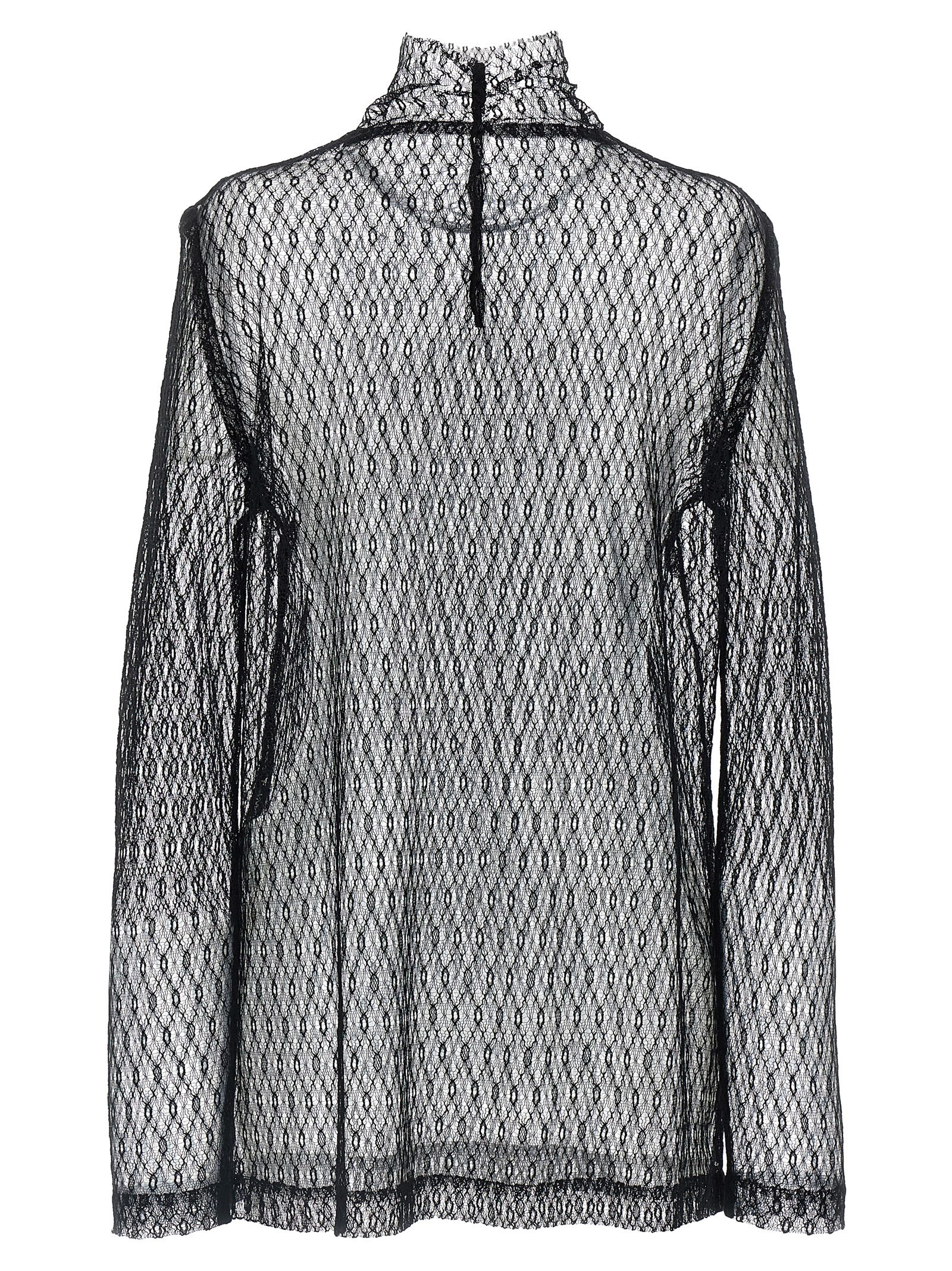 DOLCE & GABBANA MESH BLOUSE