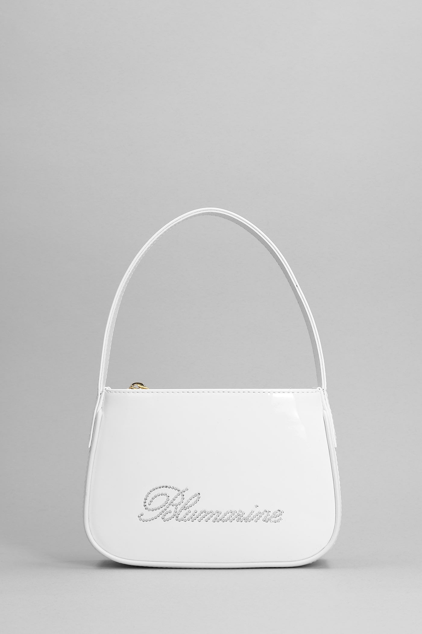 Blumarine Hand Bag In White Patent Leather
