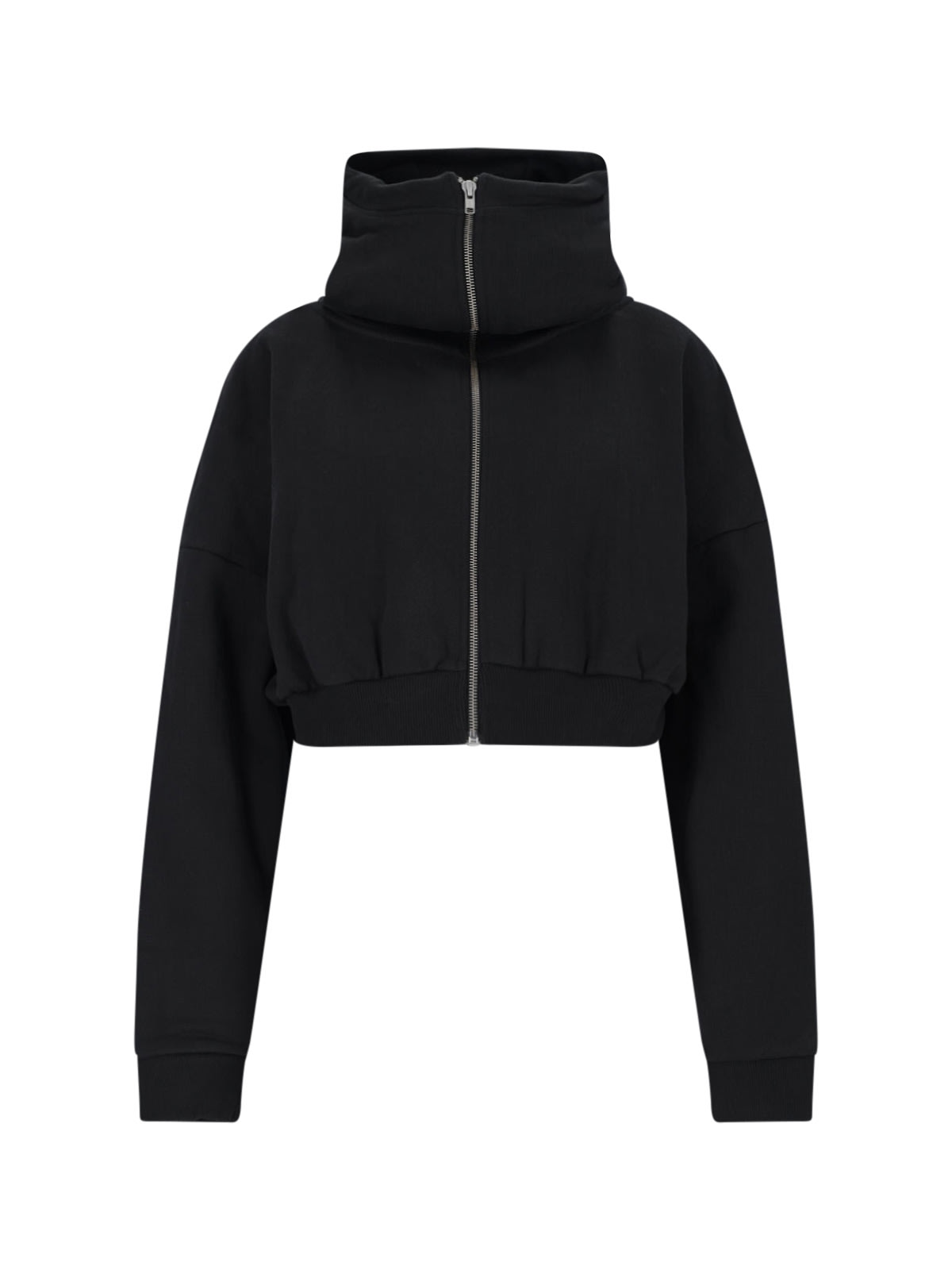 Zip Cropped Sweatshirt