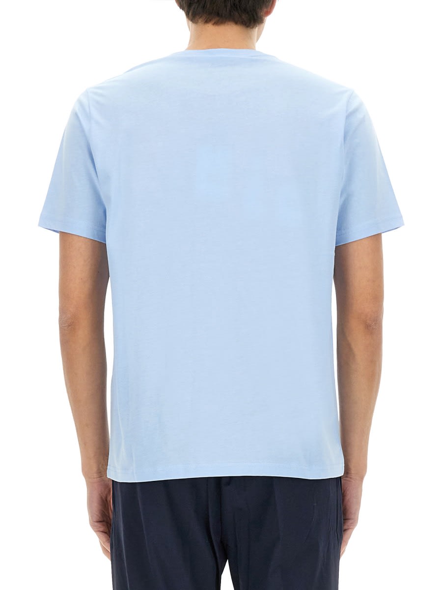 Ps By Paul Smith Zebra Patch T-shirt In Azure
