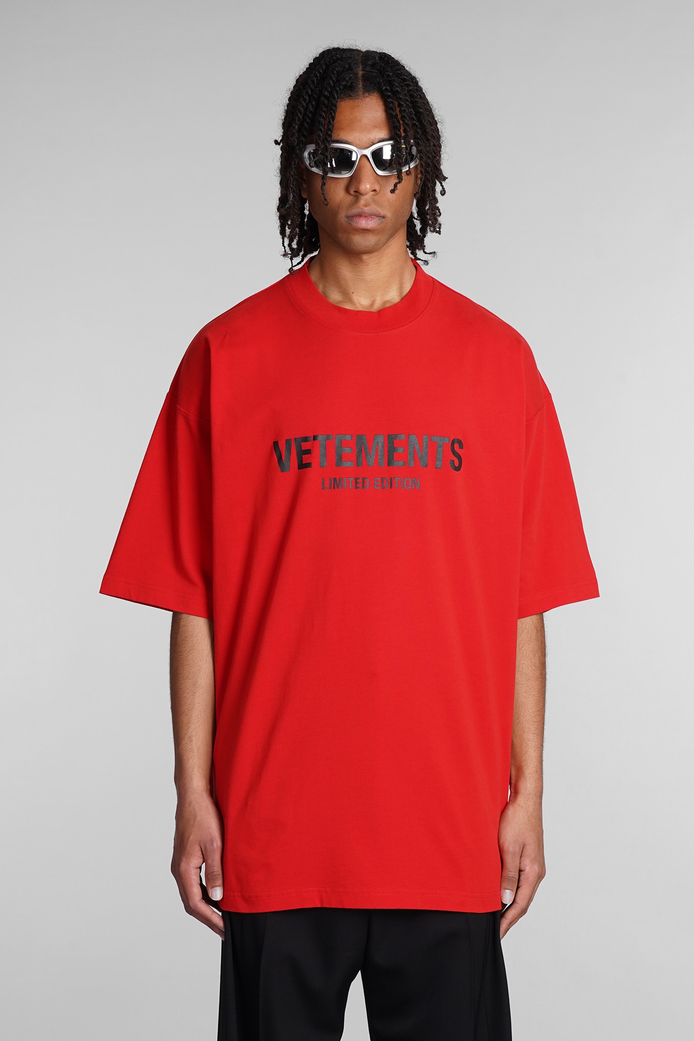 T-shirt In Red Cotton