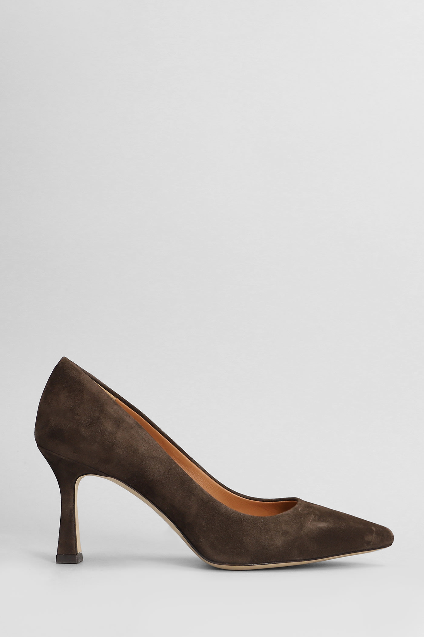 Pumps In Dark Brown Suede