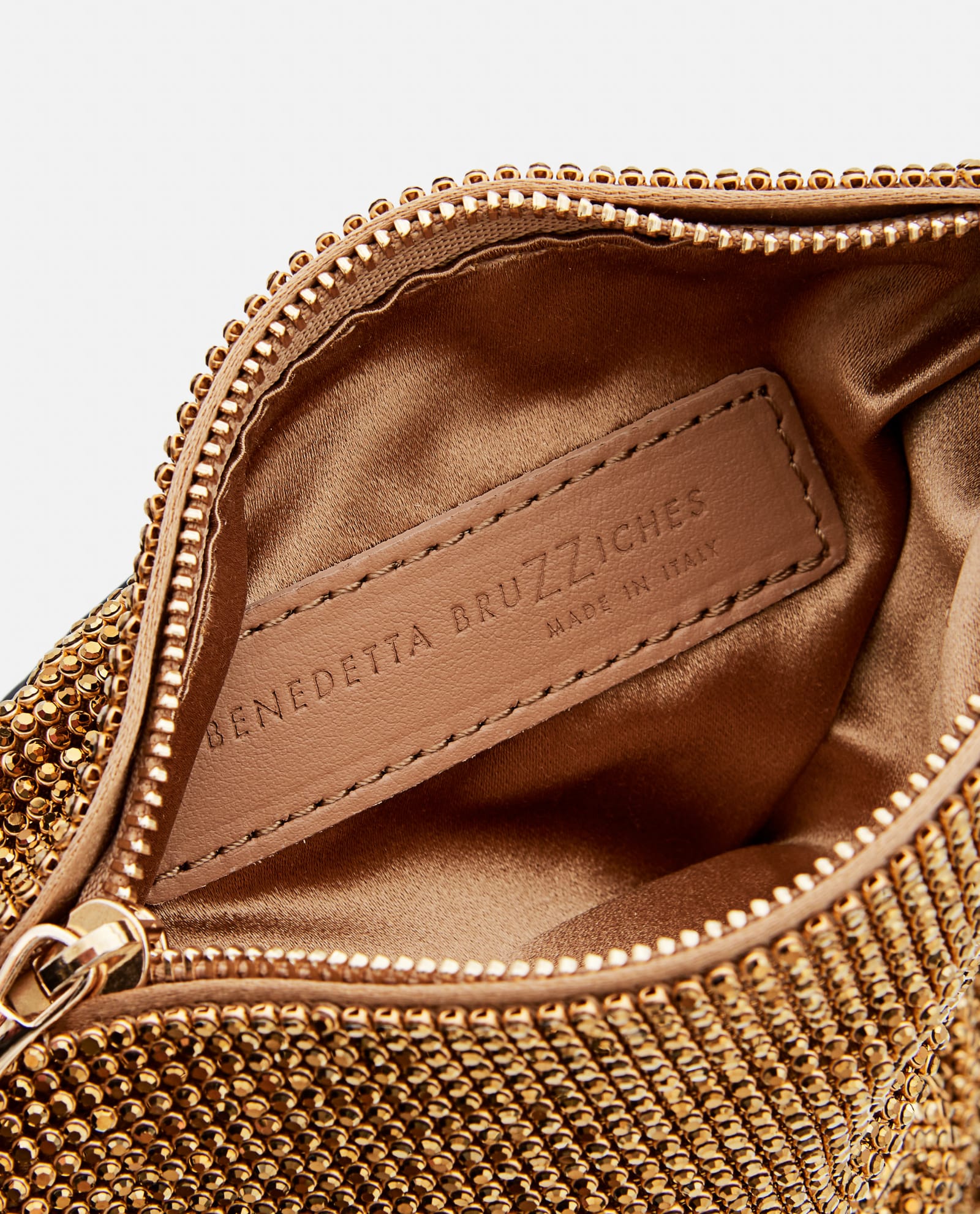 Shop Benedetta Bruzziches Ursolina Shoulder Bag In Golden
