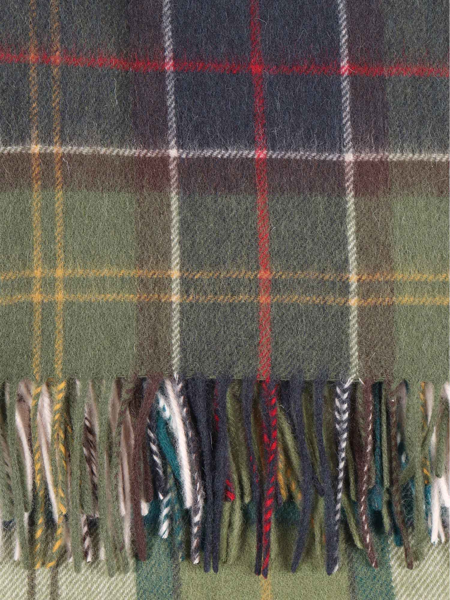 Barbour Serena Tartan Scarf In Green