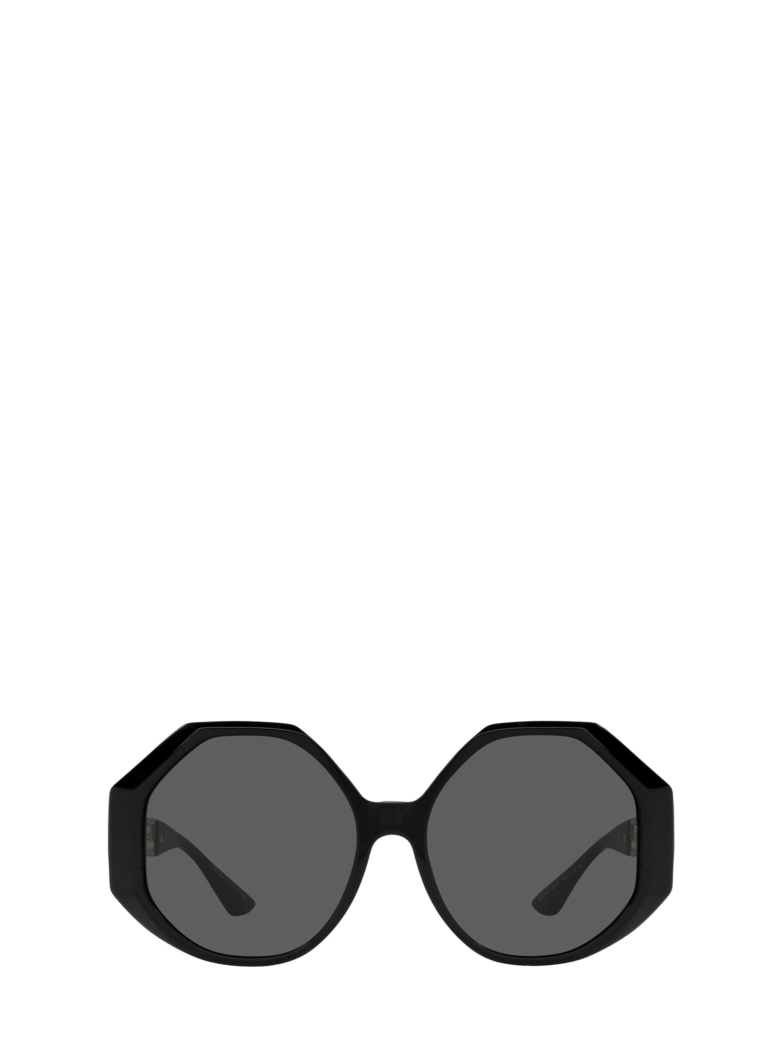 Versace Ve4395 Round-frame Acetate Sunglasses In Grey