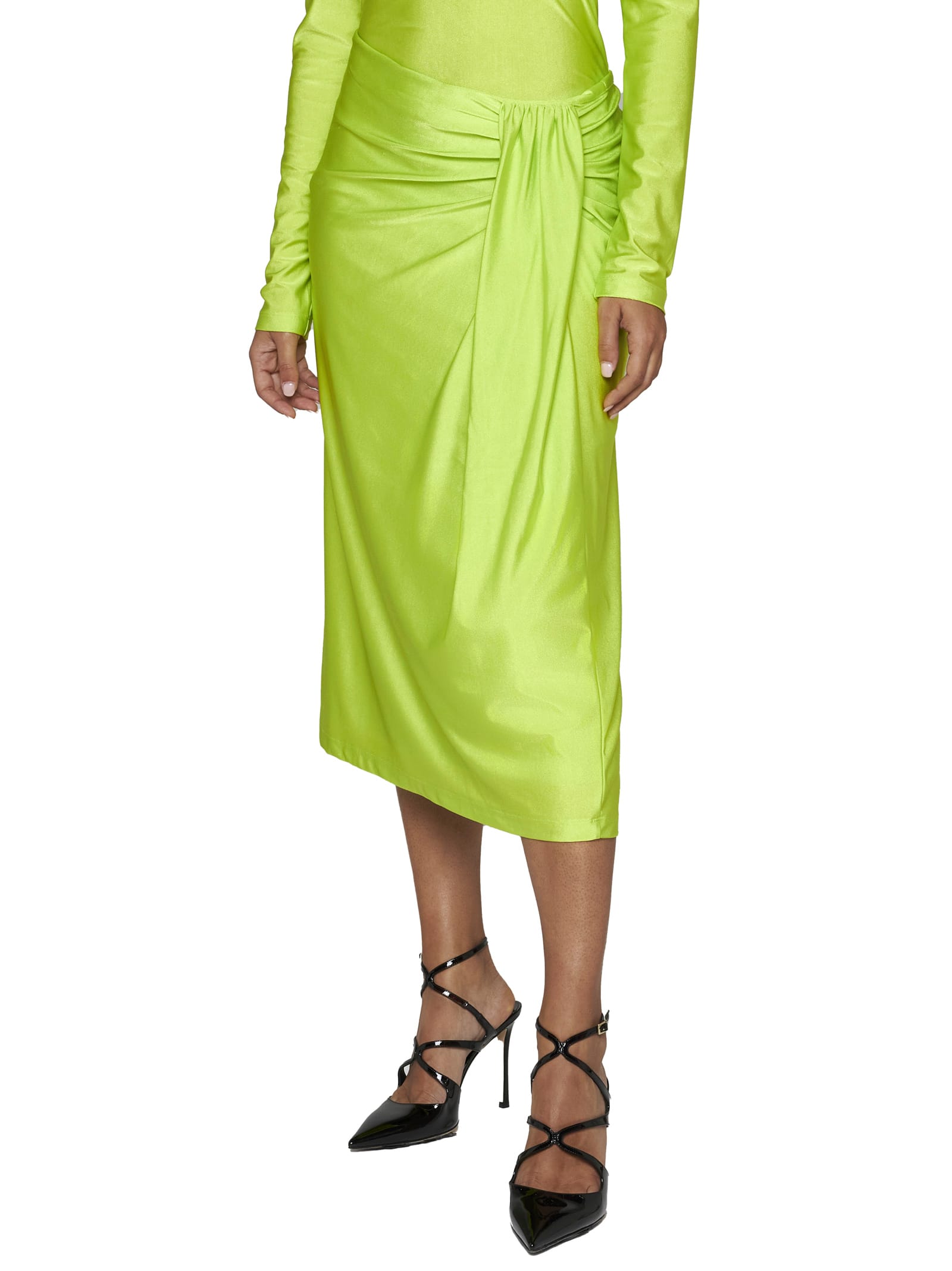 Shop Stine Goya Skirt In Acid Lime