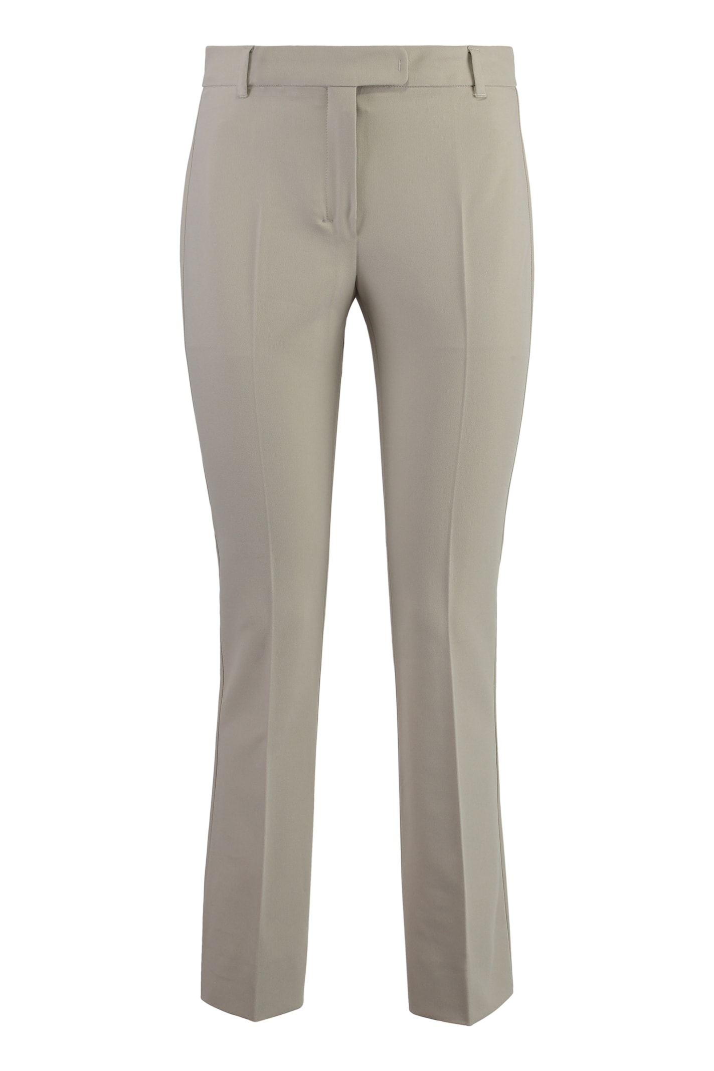 'S Max Mara Stretch Viscose Trousers With Flared Hem