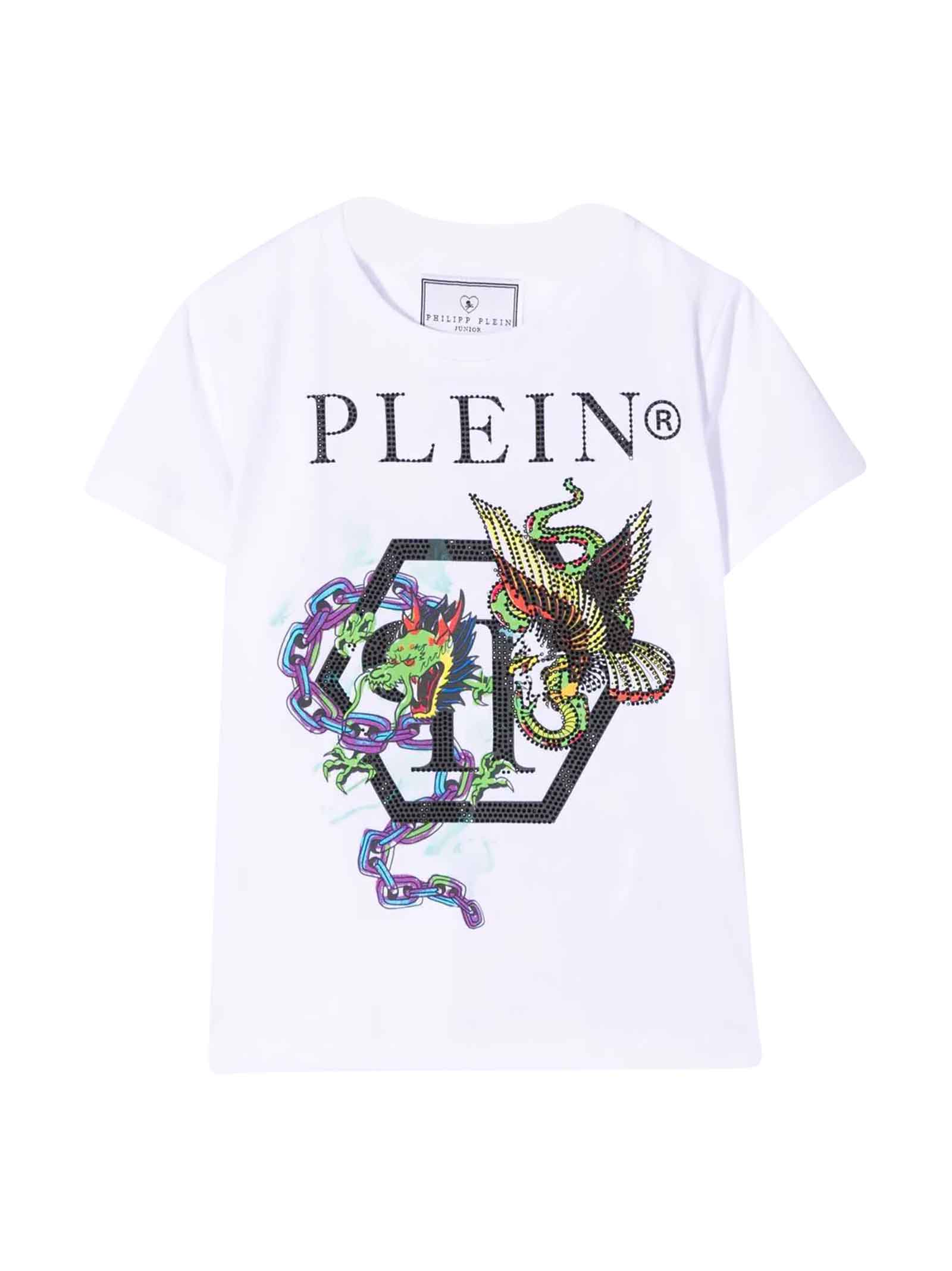 Philipp Plein Junior White T-shirt Boy