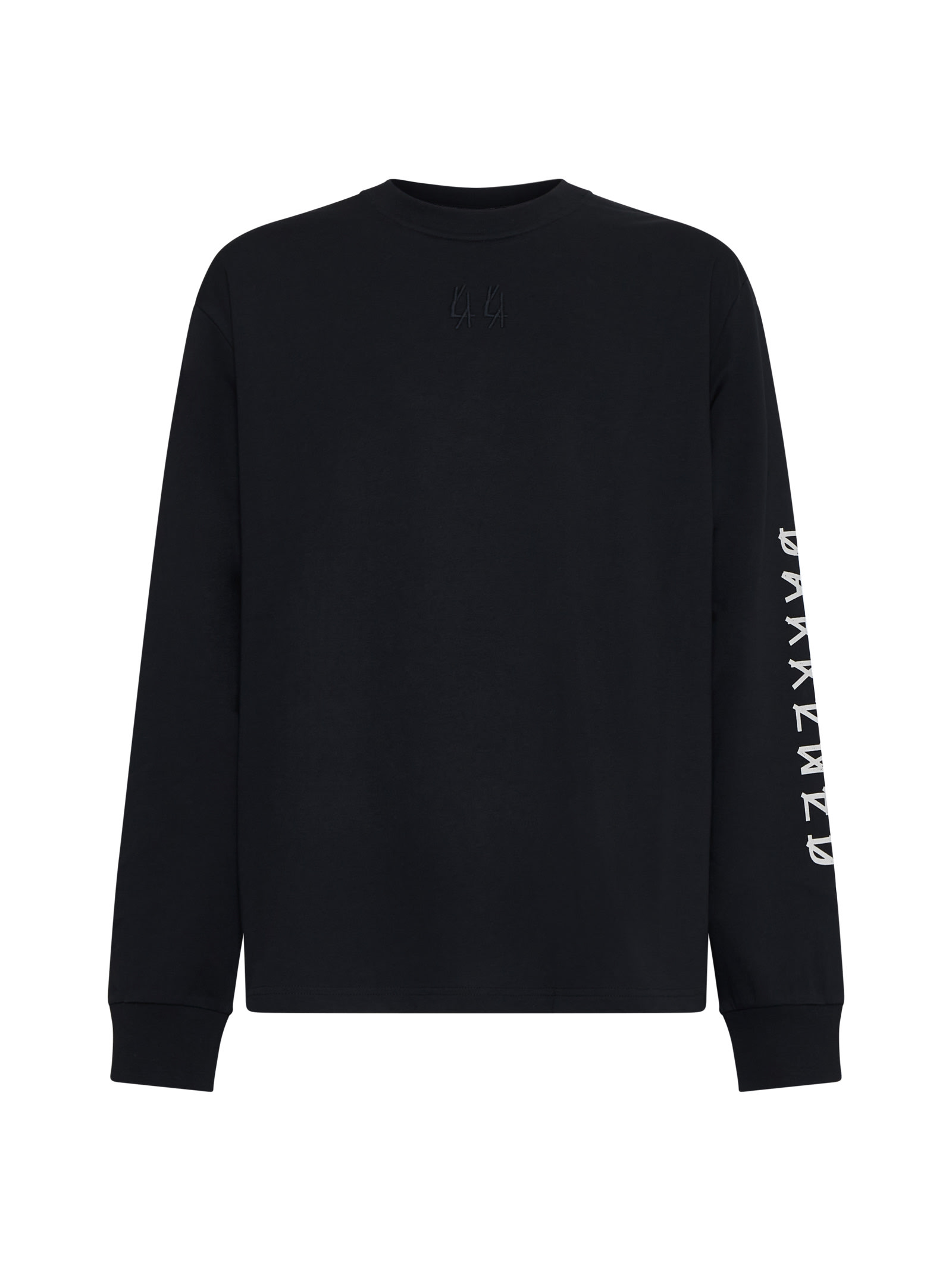 Shop 44 Label Group Sweater In Black+44 Darkened Dirty White