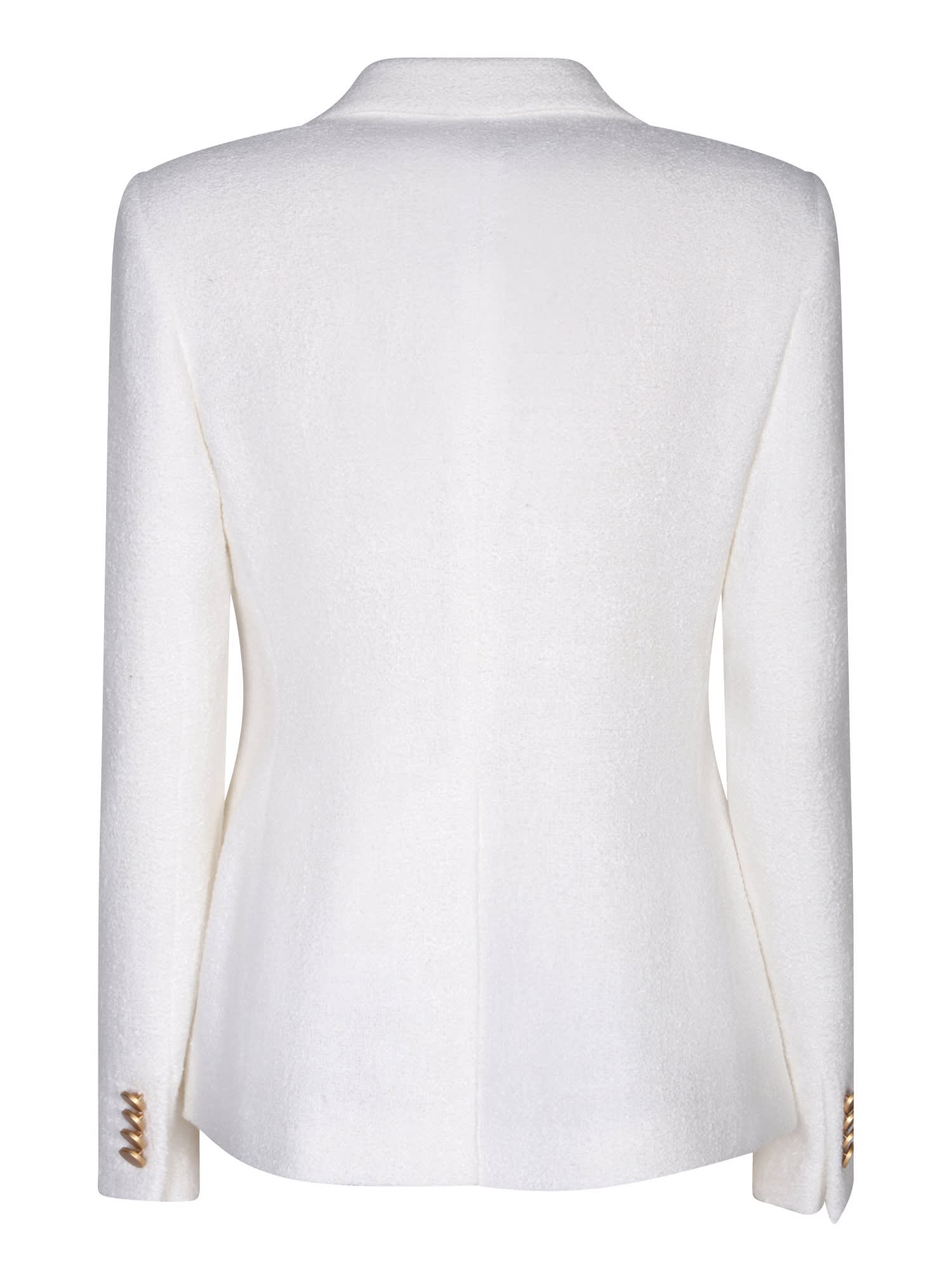 Shop Tagliatore Albar White Jacket In Blue