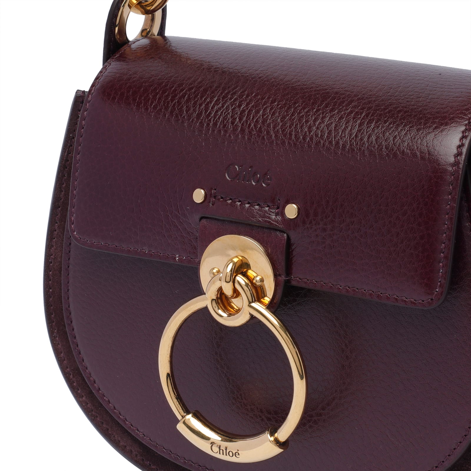 Shop Chloé Small Tess Crossbody Bag In Purple