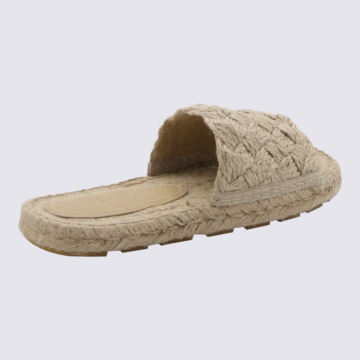 Shop Bottega Veneta Cane Sugar Juta Sandals