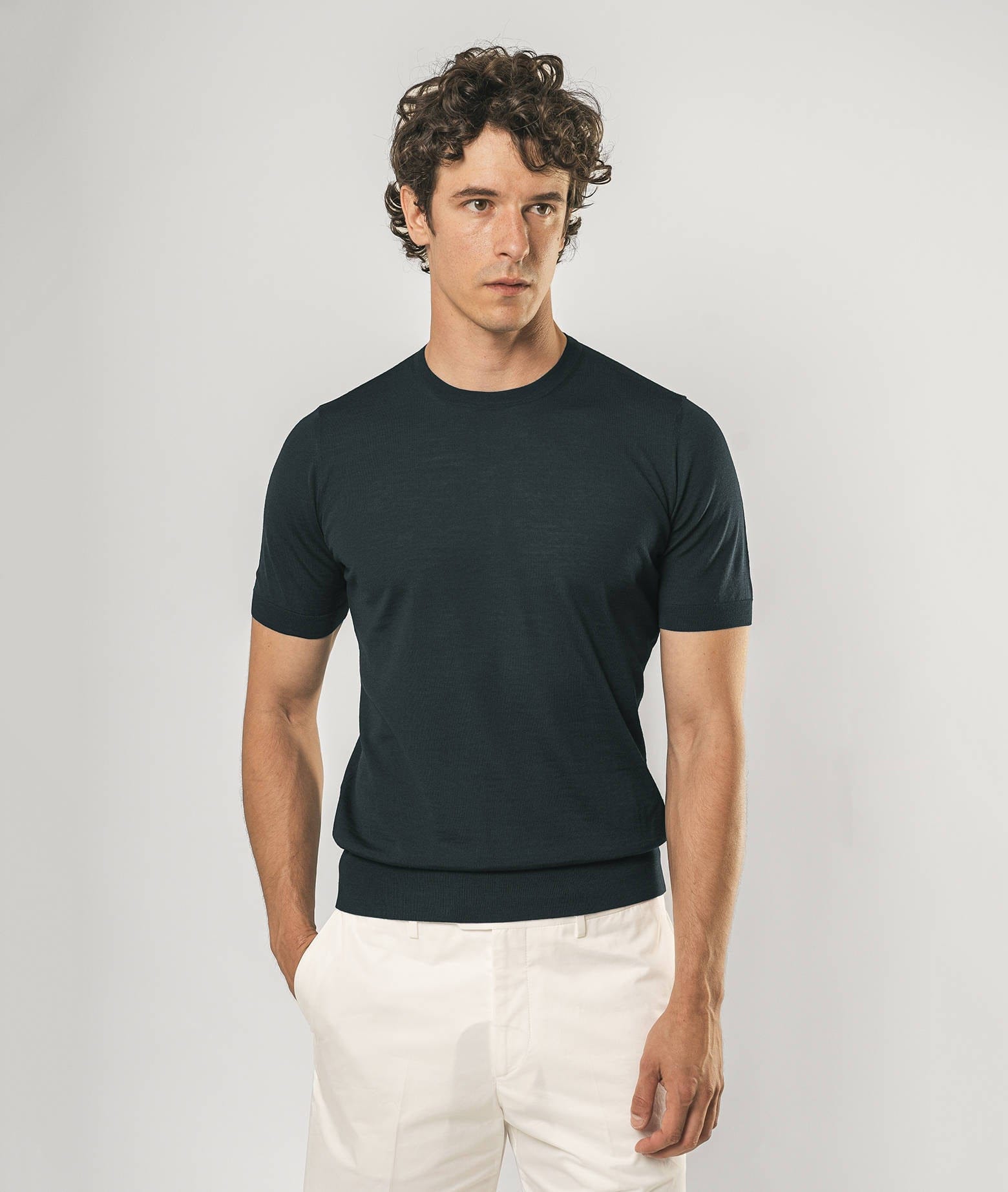 Larusmiani Crewneck Roquebrune T-shirt In Dimgray