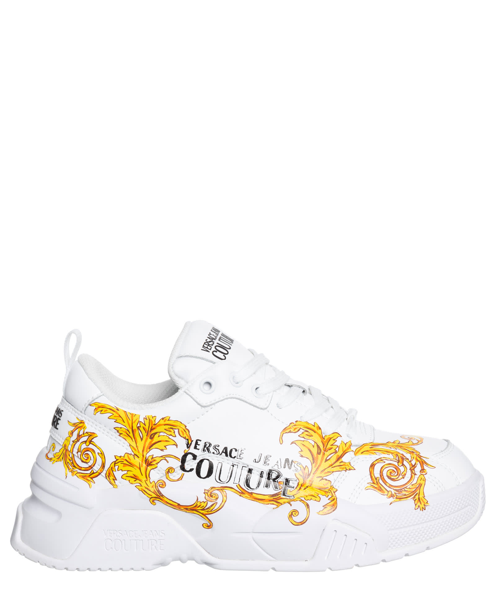 VERSACE JEANS COUTURE STARGAZE LEATHER SNEAKERS
