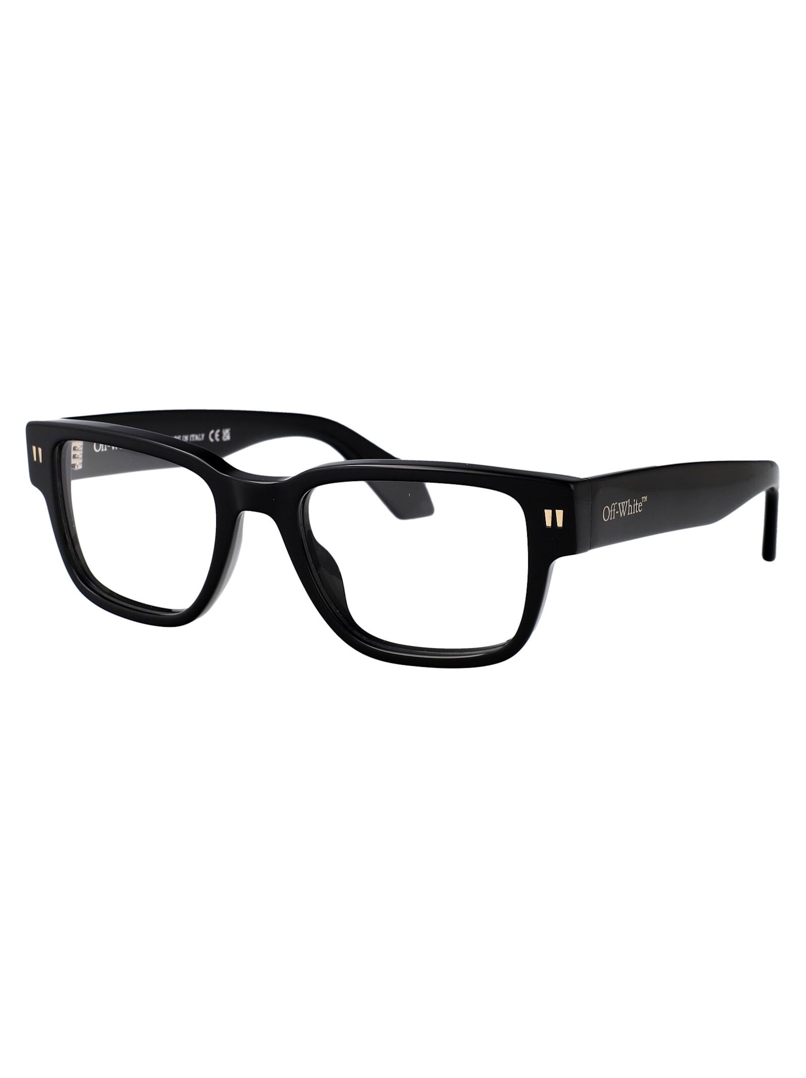 Off-white Optical Style 37 Cat-eye Glasses In Black