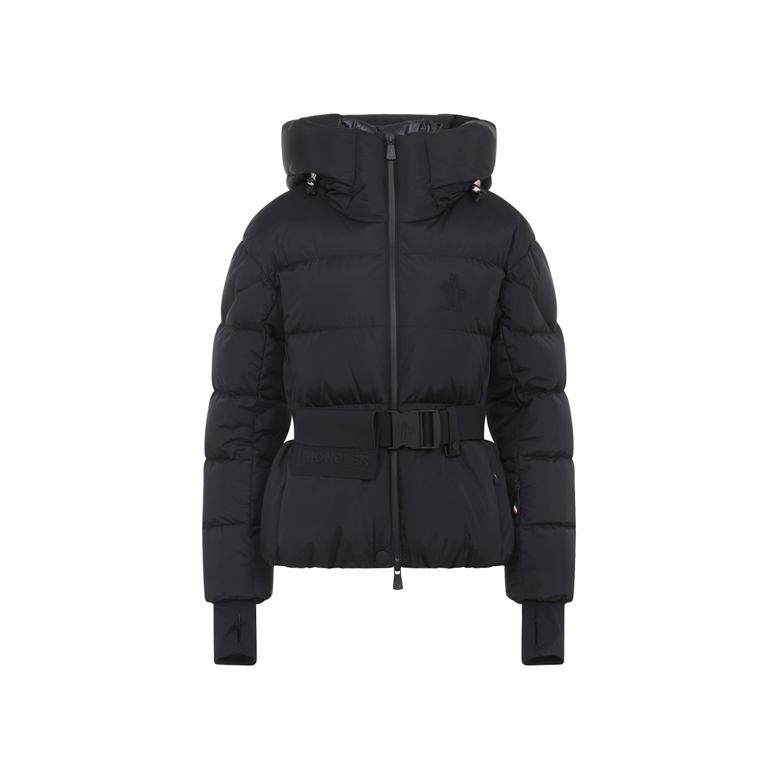 Moncler Bouquetin Padded Jacket Drawstring In Black