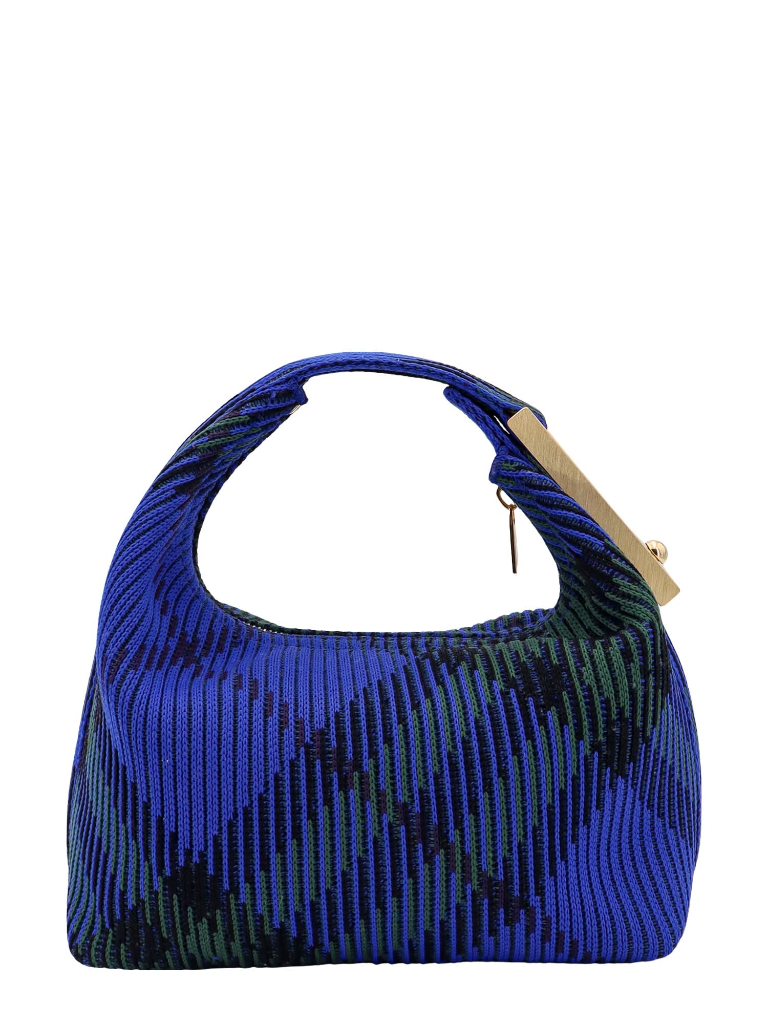 Burberry Peg Mini Handbag In Blue