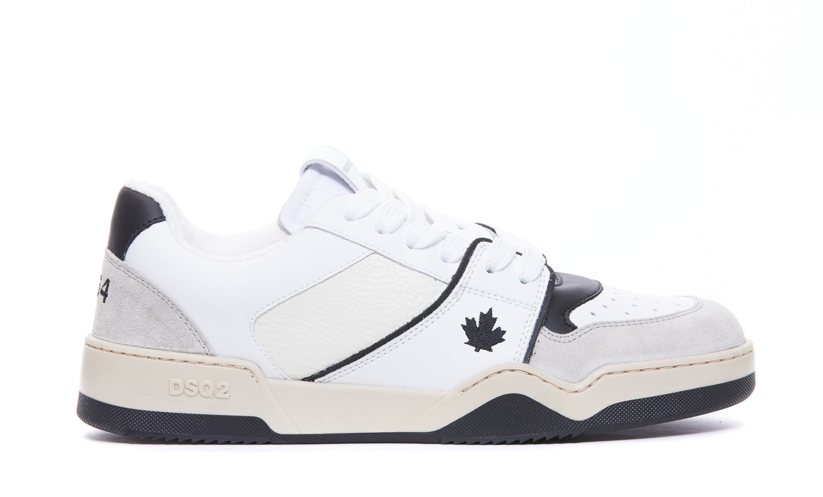 Shop Dsquared2 Spiker Sneakers In Bianco