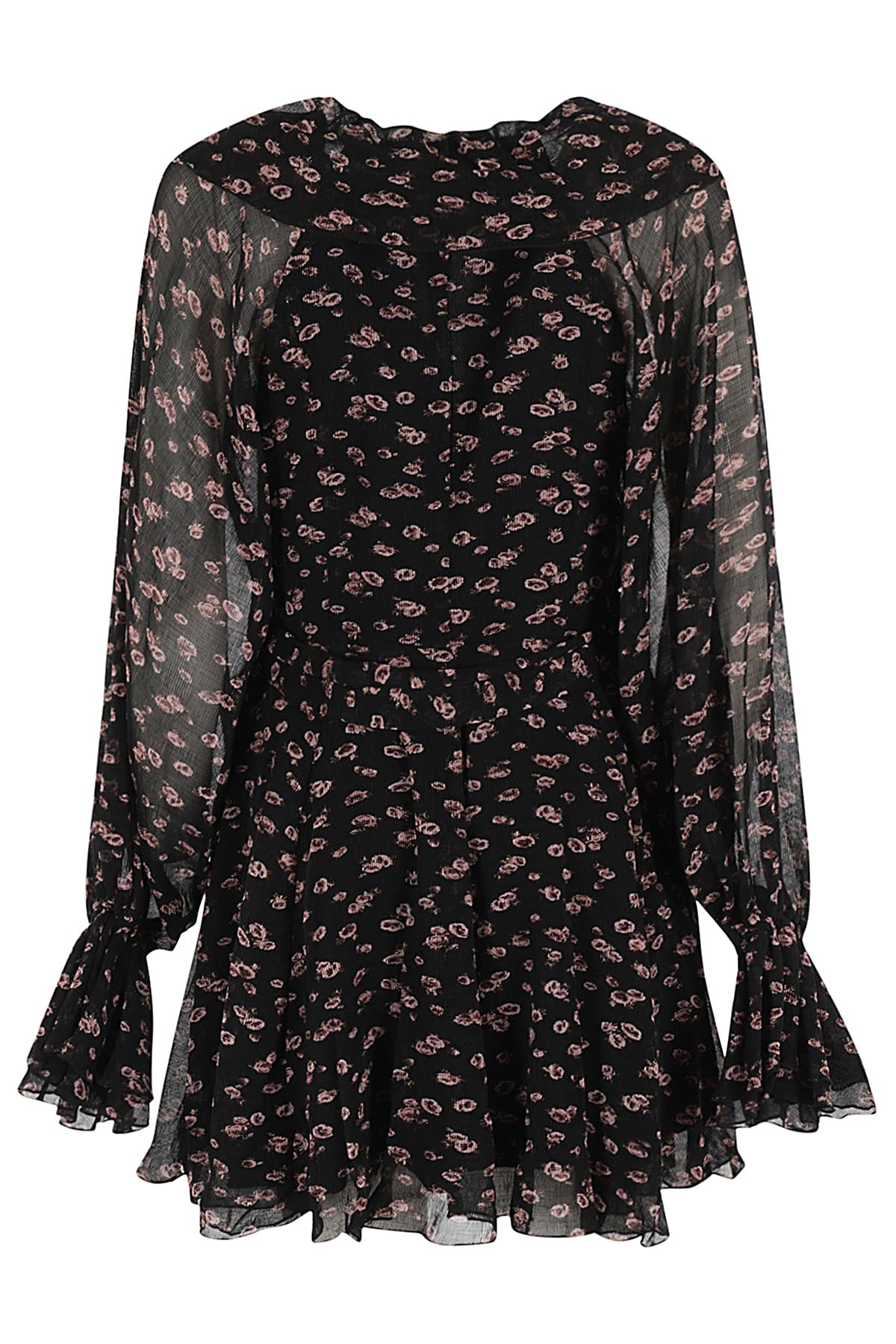 Rotate Birger Christensen Rotate Allover Printed Mini Dress In Tap Shoe Comb