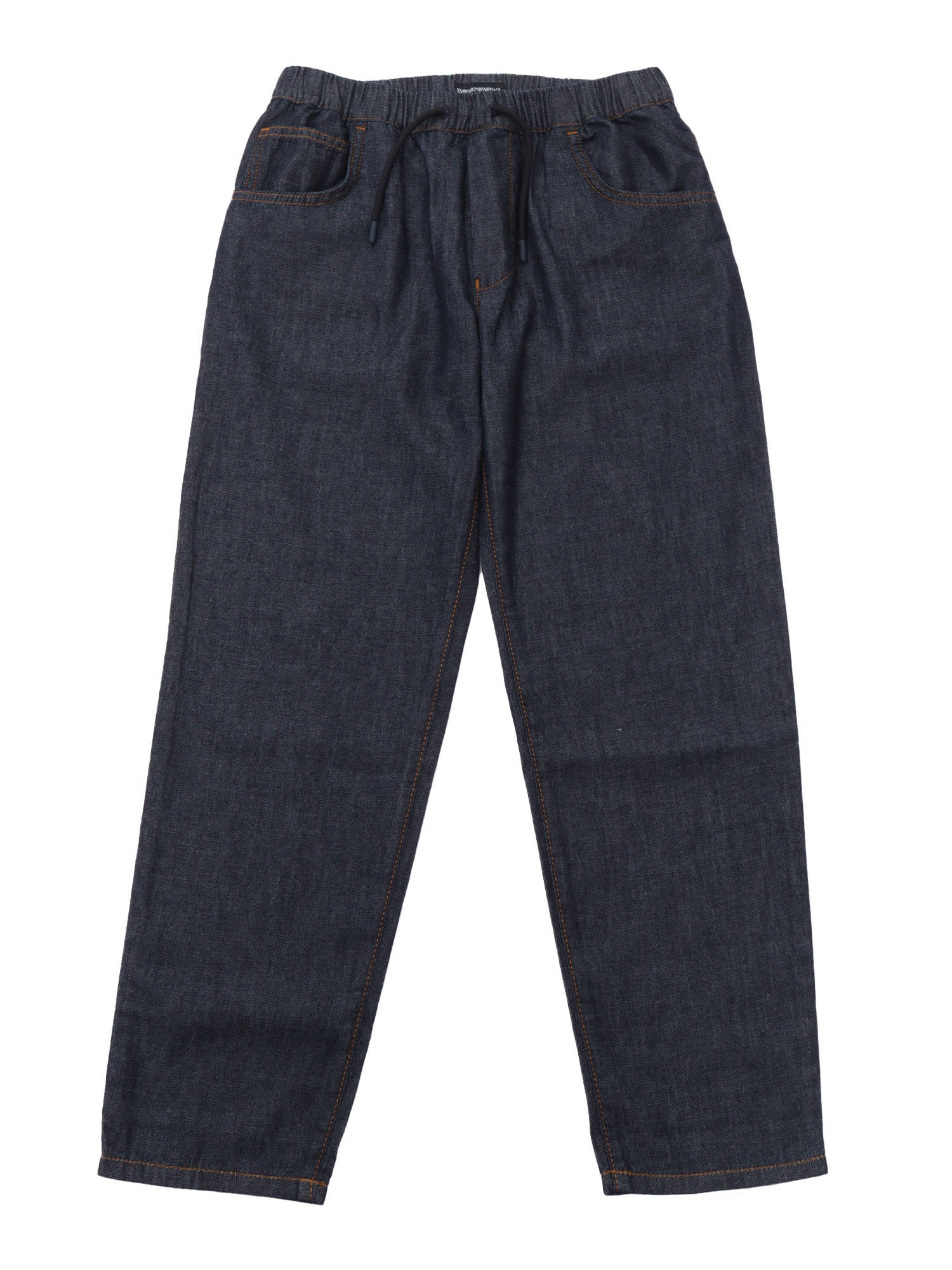 Emporio Armani 5 Pockets Pant In Black