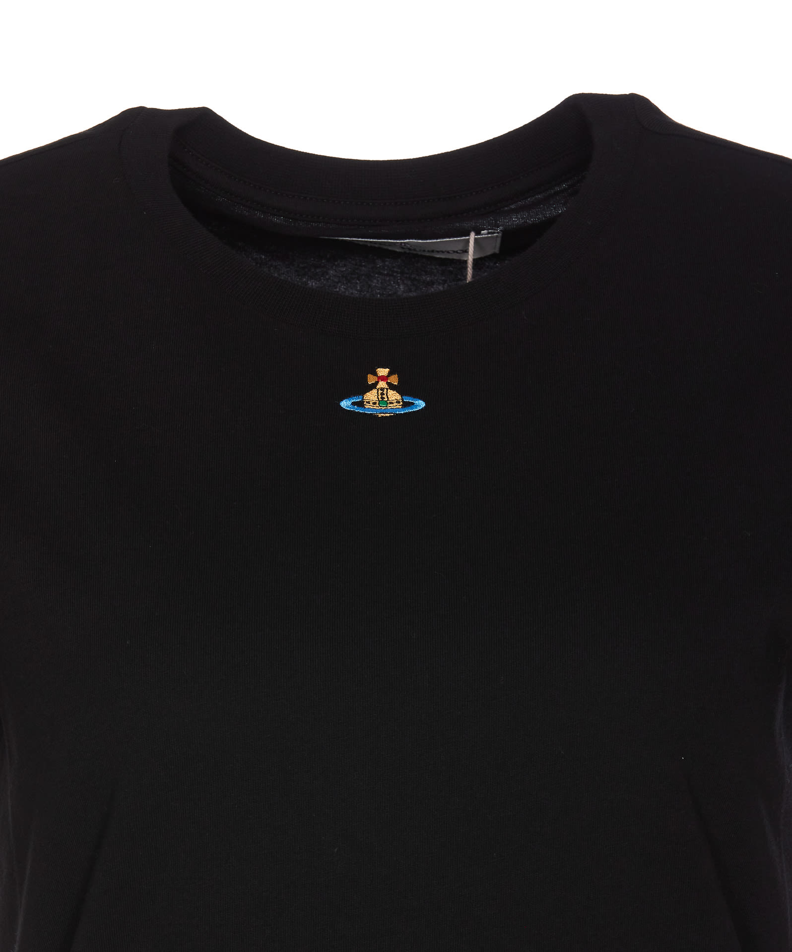 Shop Vivienne Westwood Orb Peru Logo T-shirt In Black