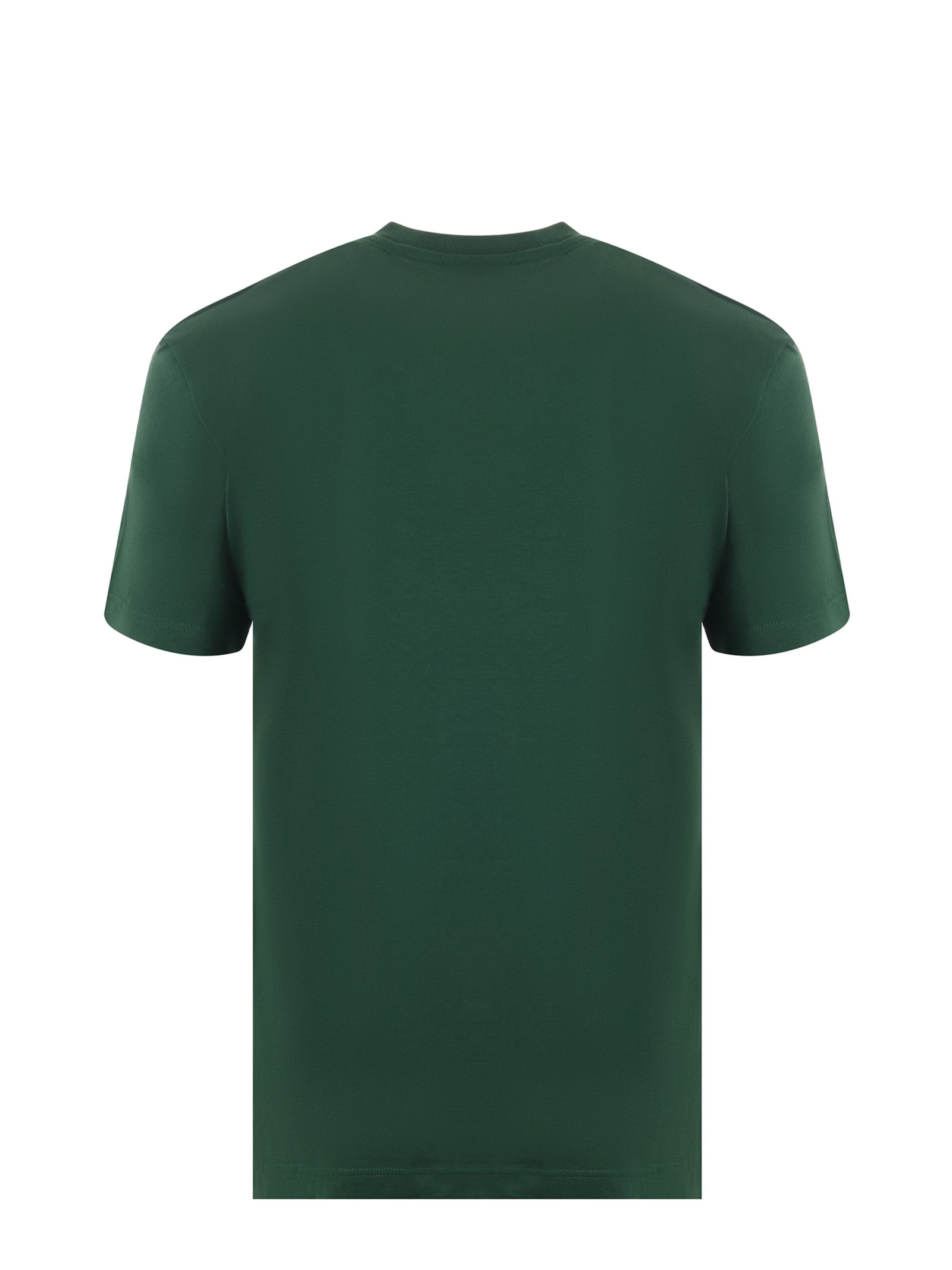 Shop Lacoste Cotton T-shirt In Verde Inglese