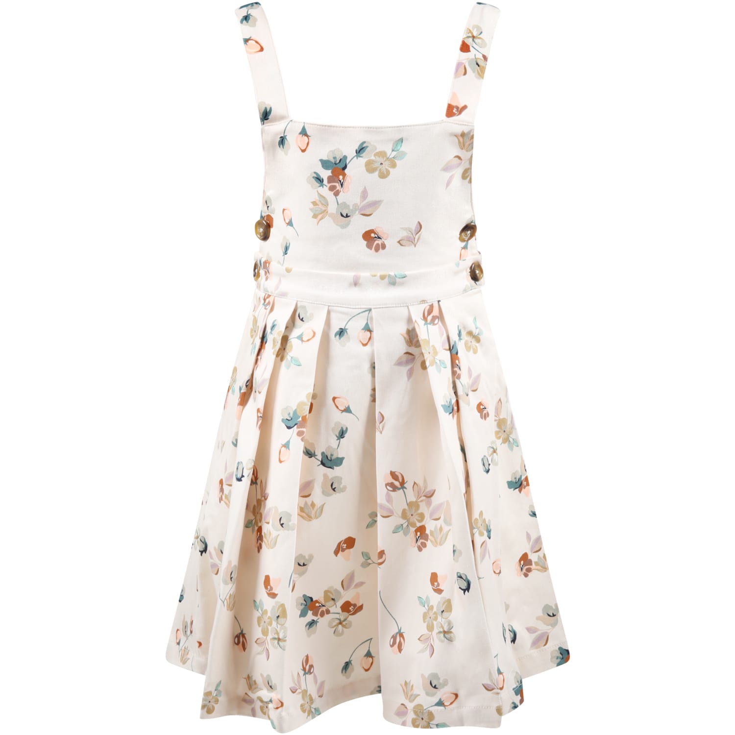 Coco Au Lait Pink Dress For Girl With Flowers
