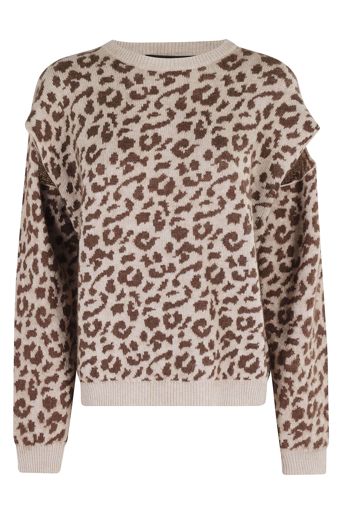 Maglia Cut Maculata Crew Neck