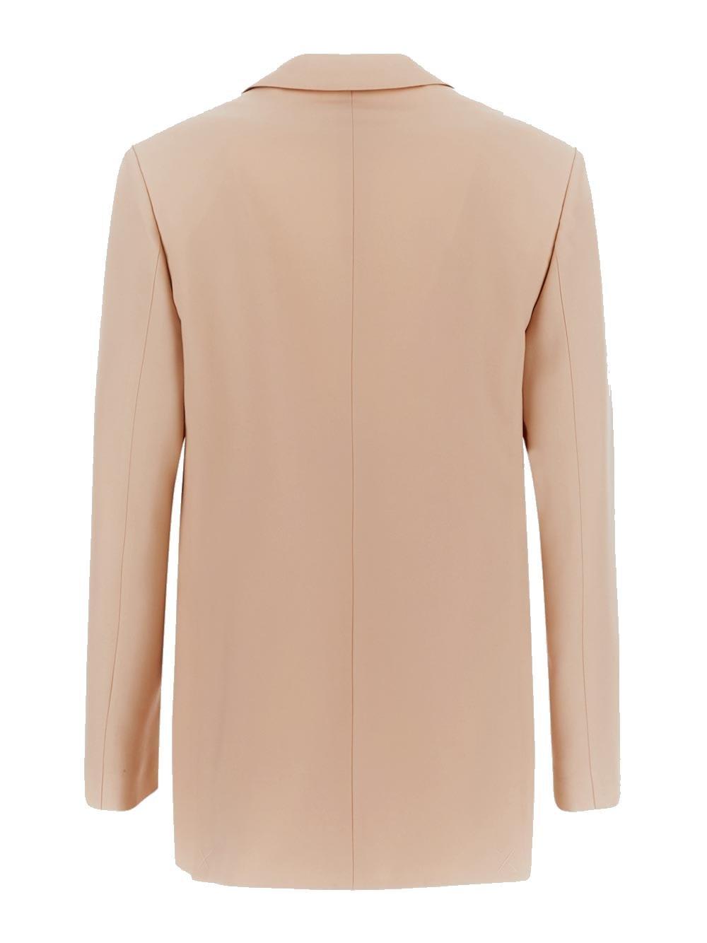 Shop Burberry Oversized Tailored Jacket In Pink