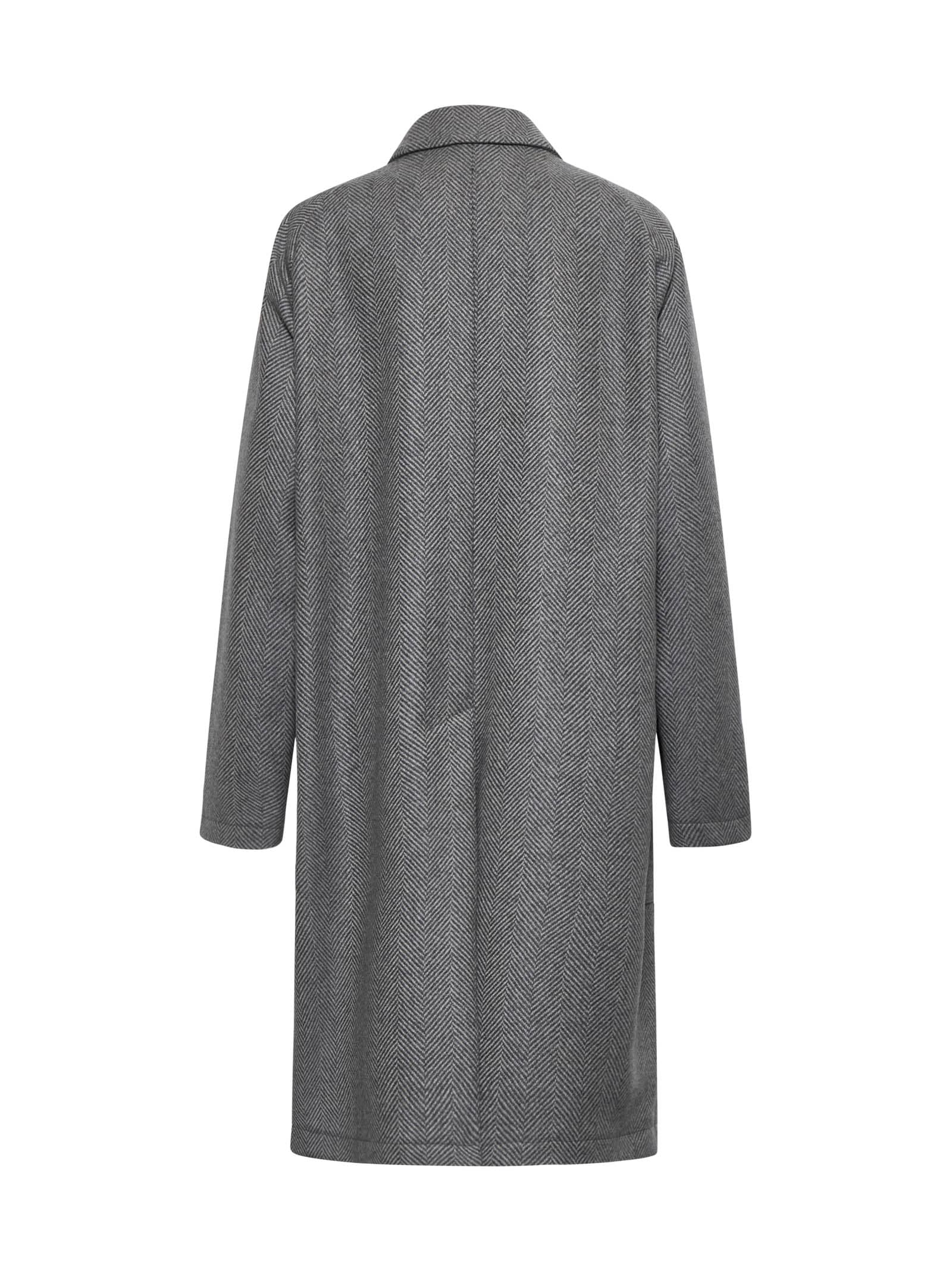 Shop Tagliatore Coat In Perla