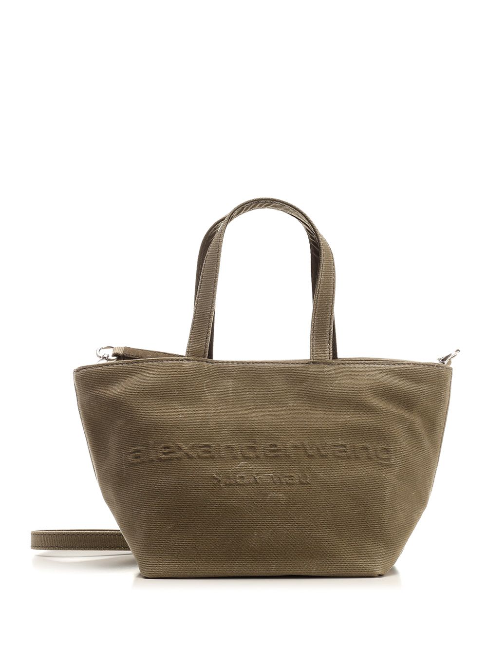 Shop Alexander Wang Small Punch Tote Bag In Green