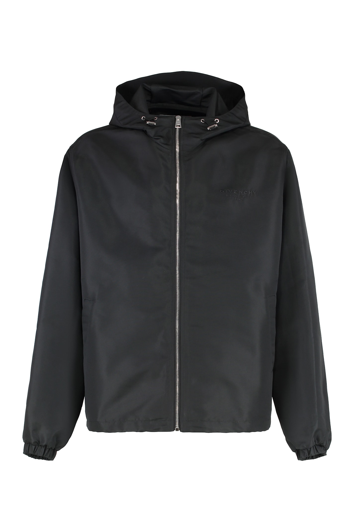 Technical Fabric Hooded Jacket