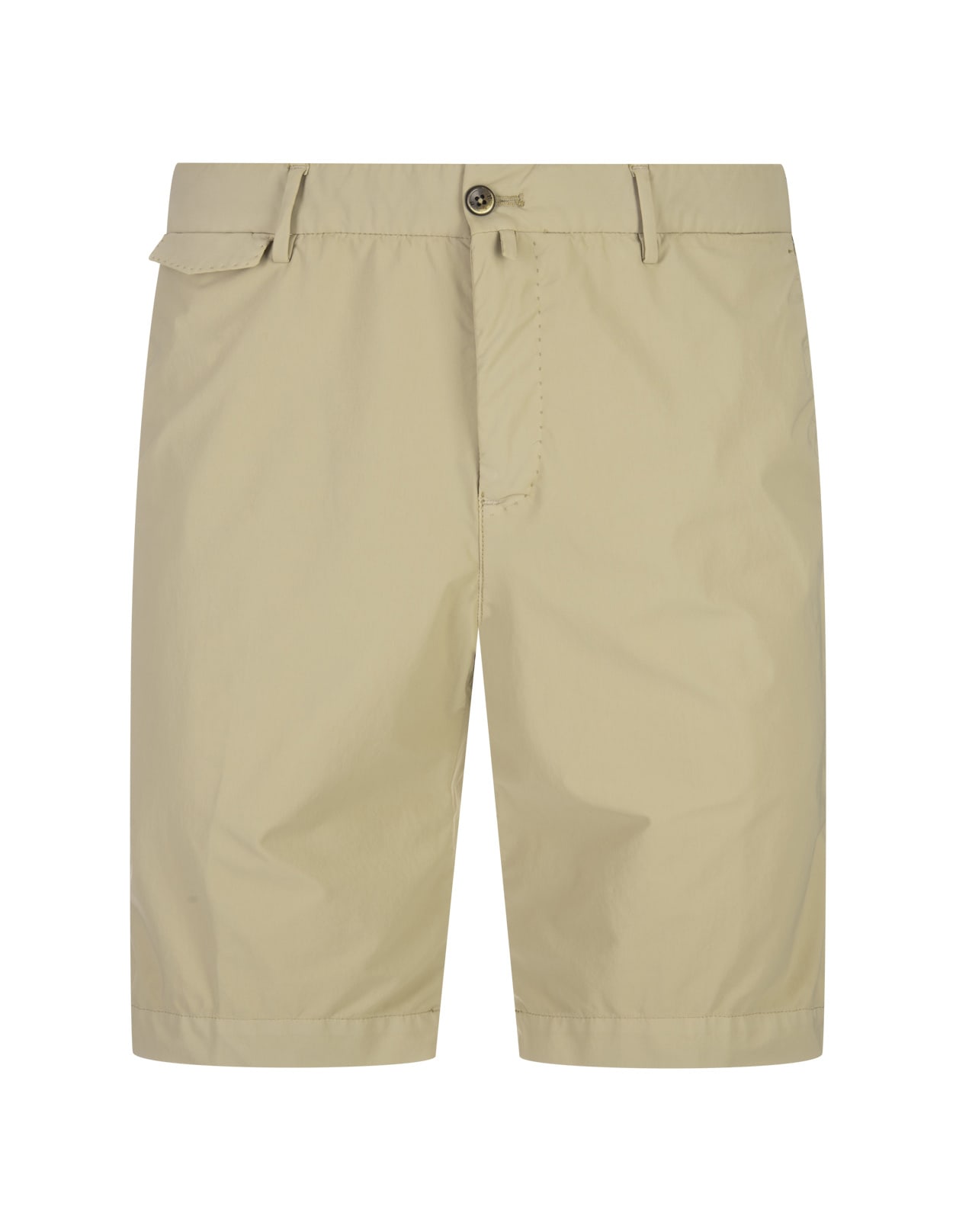 Pt Bermuda Green Stretch Cotton Shorts