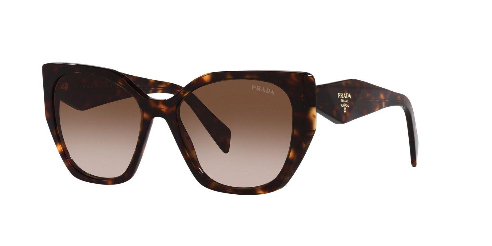 Prada Pr 19zs 2au6s1 55mm Womens Butterfly Sunglasses In 2au6s1