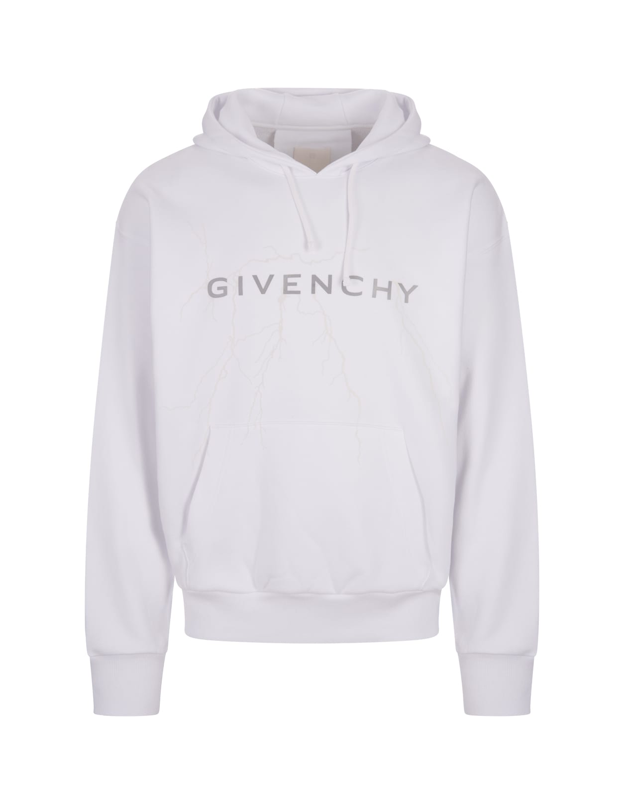 Givenchy White  Hoodie With Print